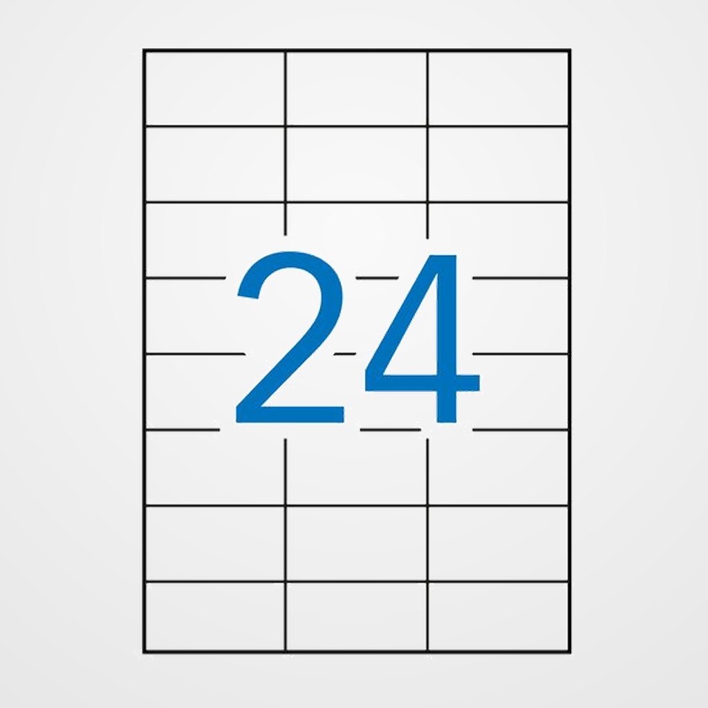 [18802183] ETIQUETAS ADH.IMPR.APLI A4 BLANCA C.RECTOS OPACA BLISTER 20h 70x37 mm 480 uds.(11708)