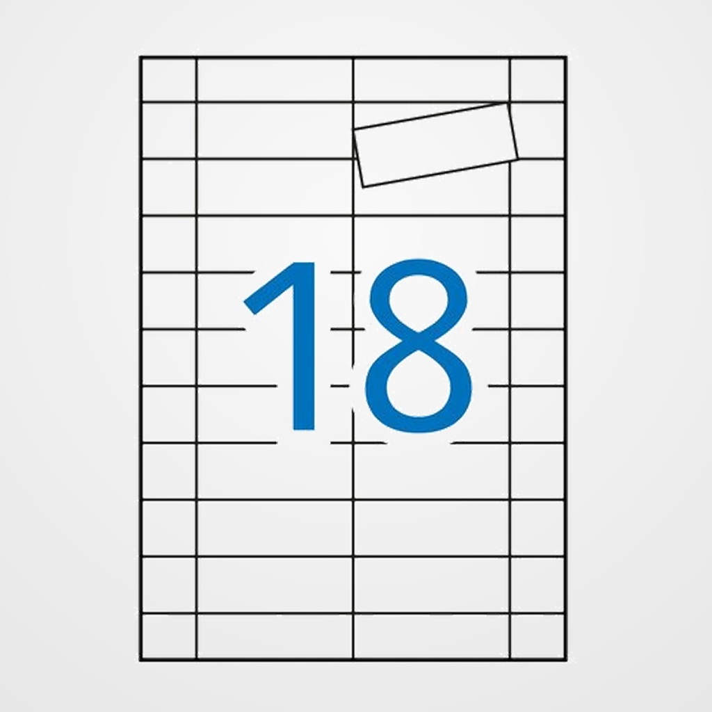 [40401545] ETIQUETAS ADH.IMPR.APLI A4 para COMERCIO BLISTER 5h MAGNETICAS 80x28 mm 90 uds.(10388)