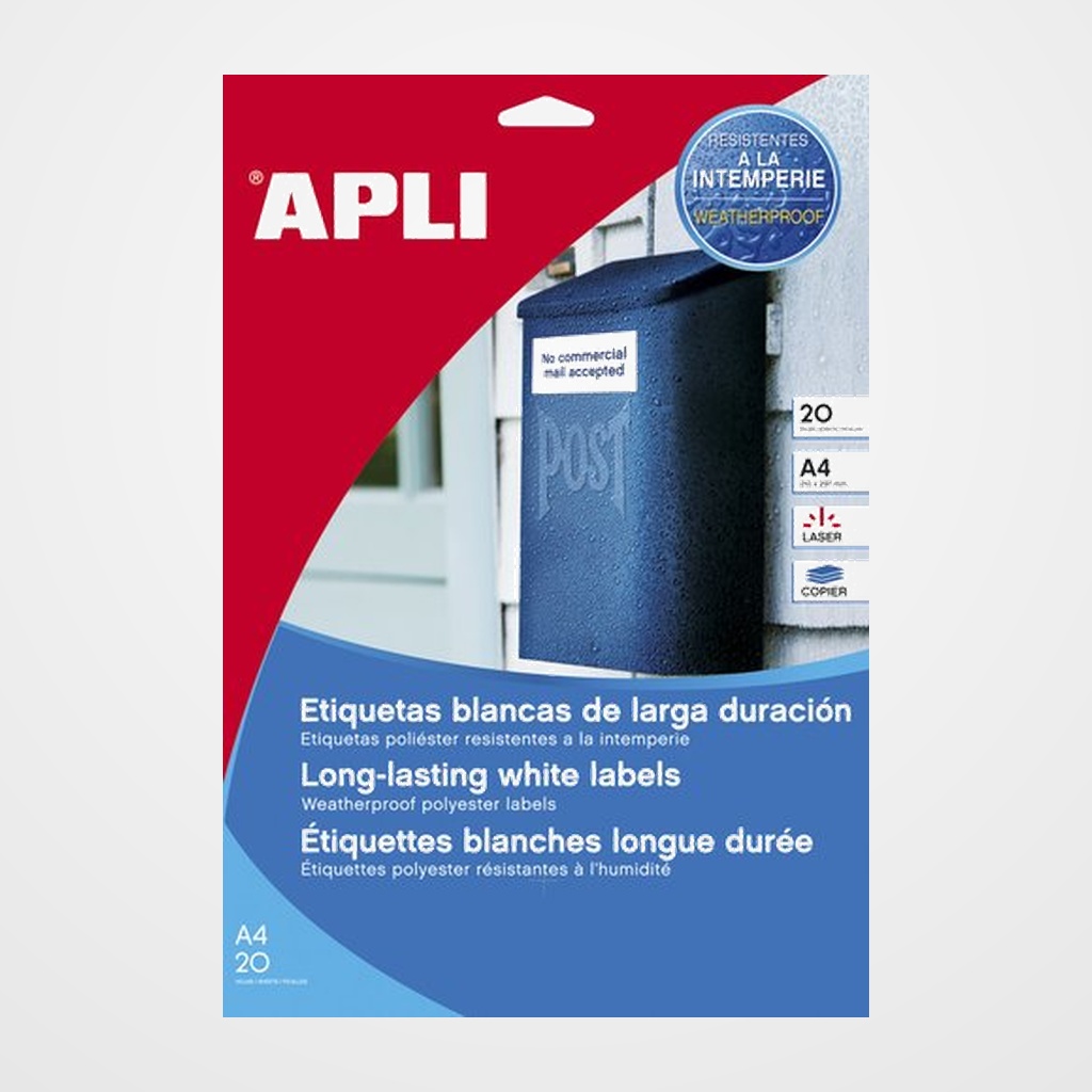 [40401604] ETIQUETAS ADH.IMPR.APLI A4 POLYESTER LS-CP BLISTER 20h Ø 30 mm 960 uds.(15092)