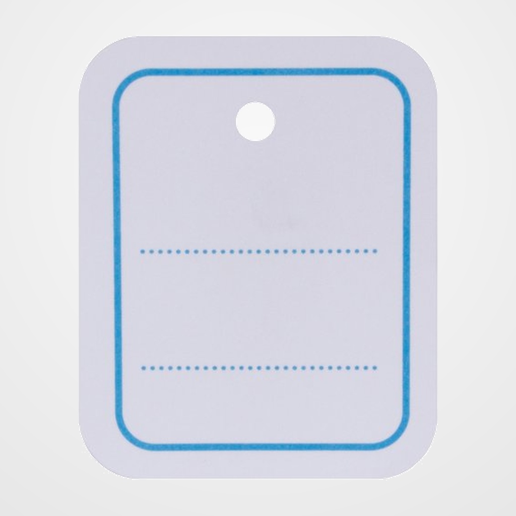 ETIQUETAS MANUALES COLGANTES PARA ETIQUETADORA TEXTIL APLI 31x46 mm CAJA 1.000 uds. (161021)