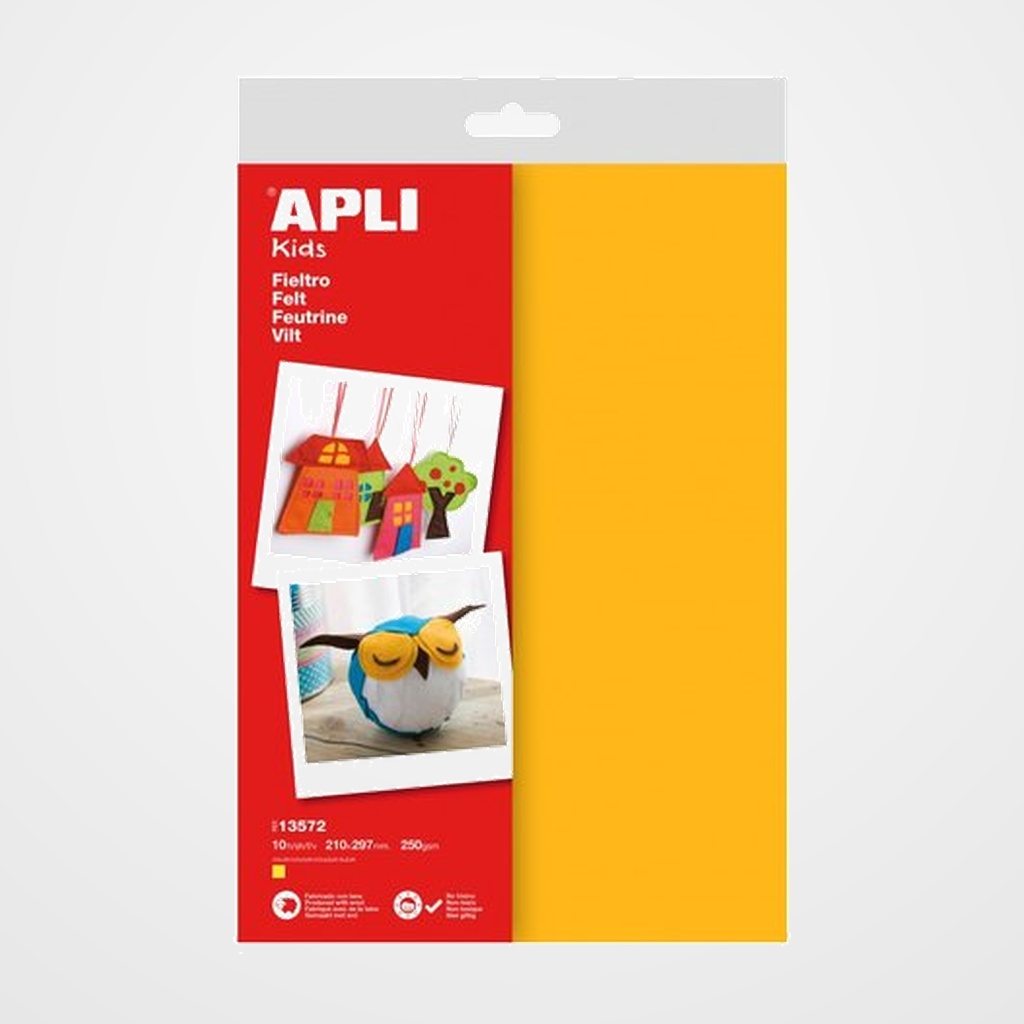 FIELTRO APLI A4 AMARILLO