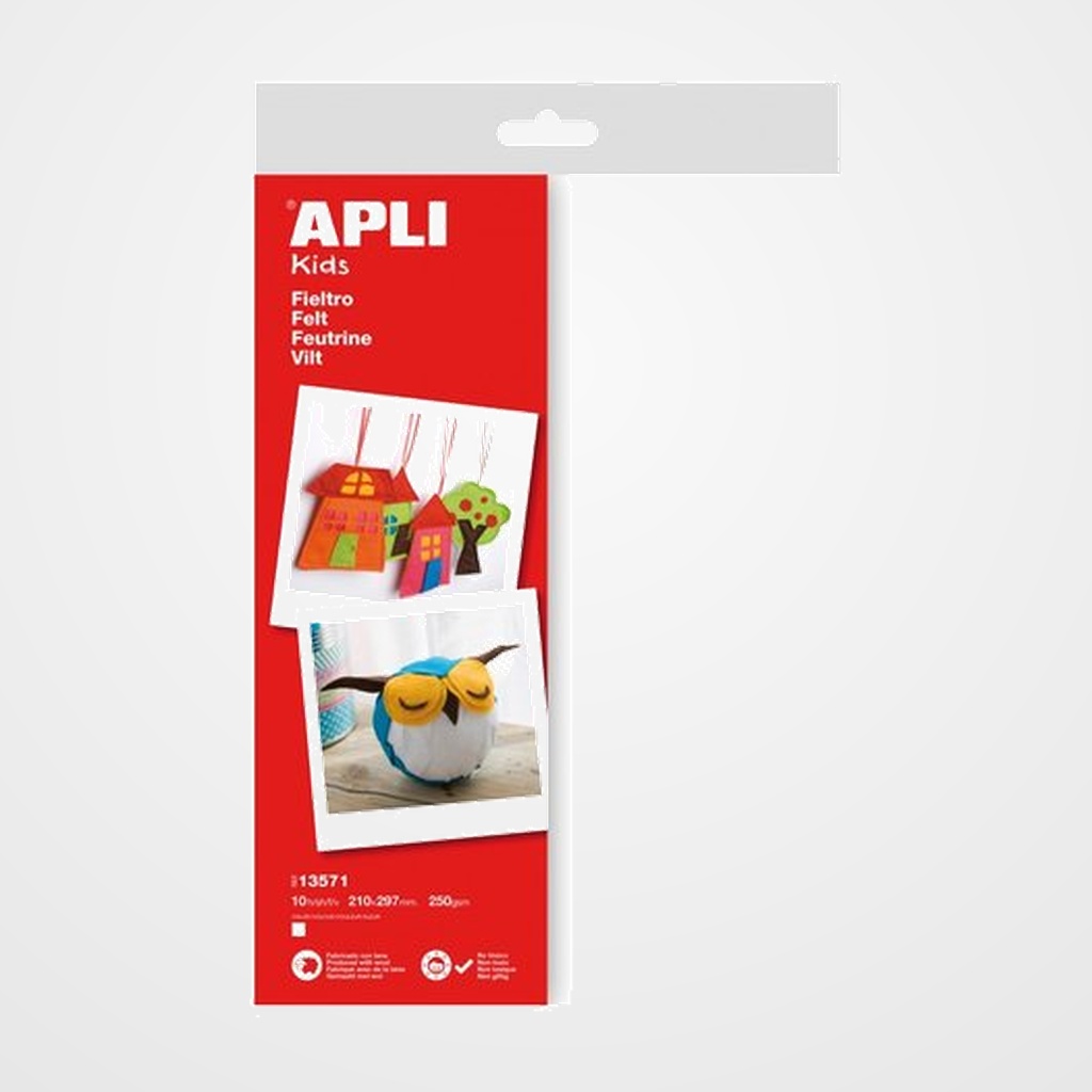 FIELTRO APLI A4 BLANCO