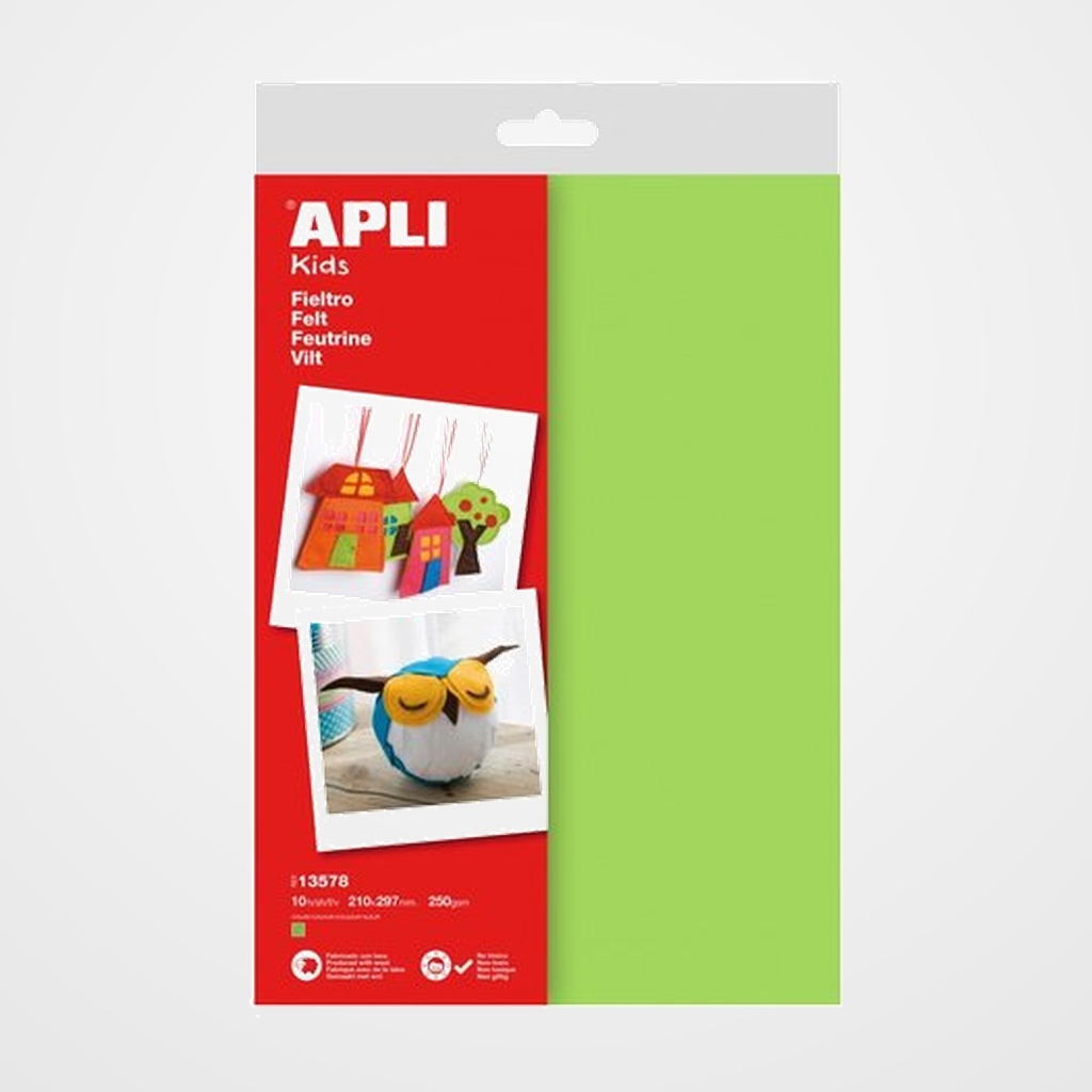 [19501072] FIELTRO APLI A4 VERDE