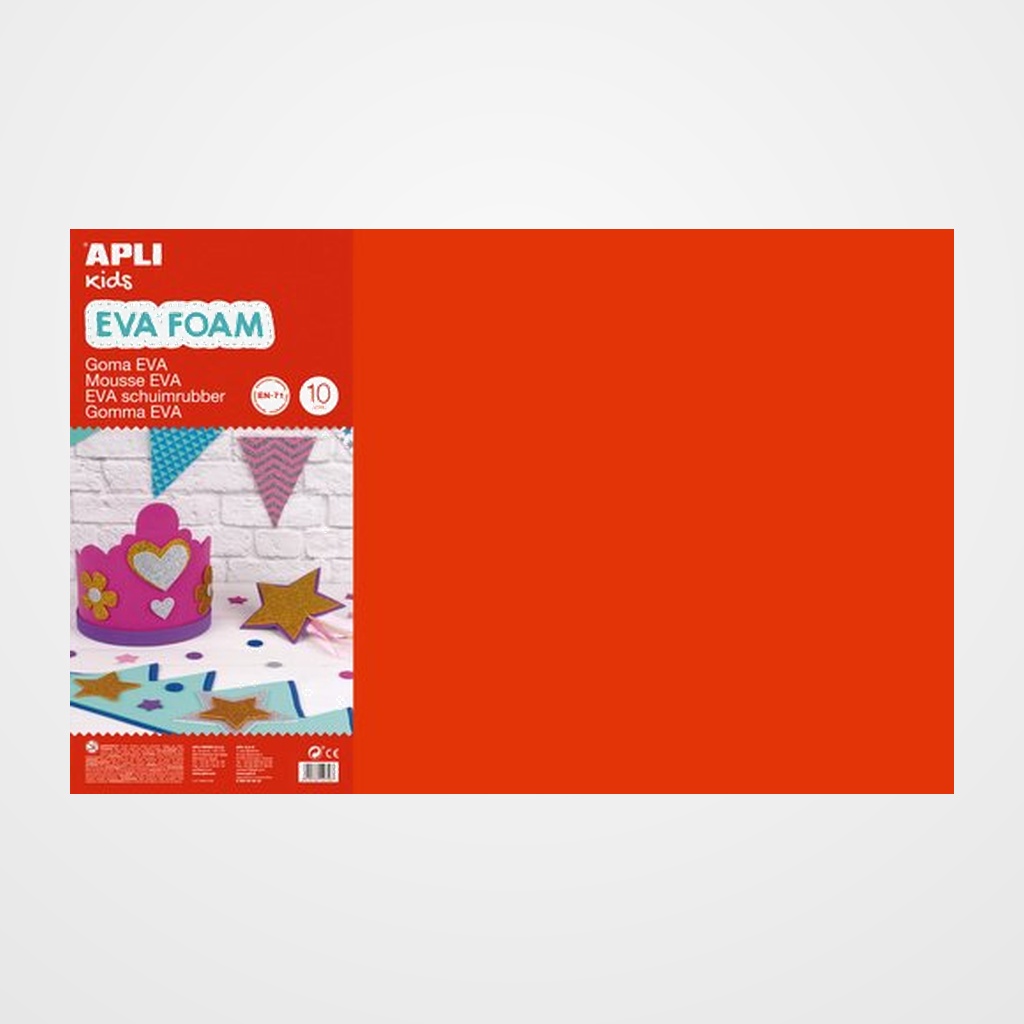 GOMA EVA APLI HOJA 40x60 cm (2mm) SURTIDO 10H