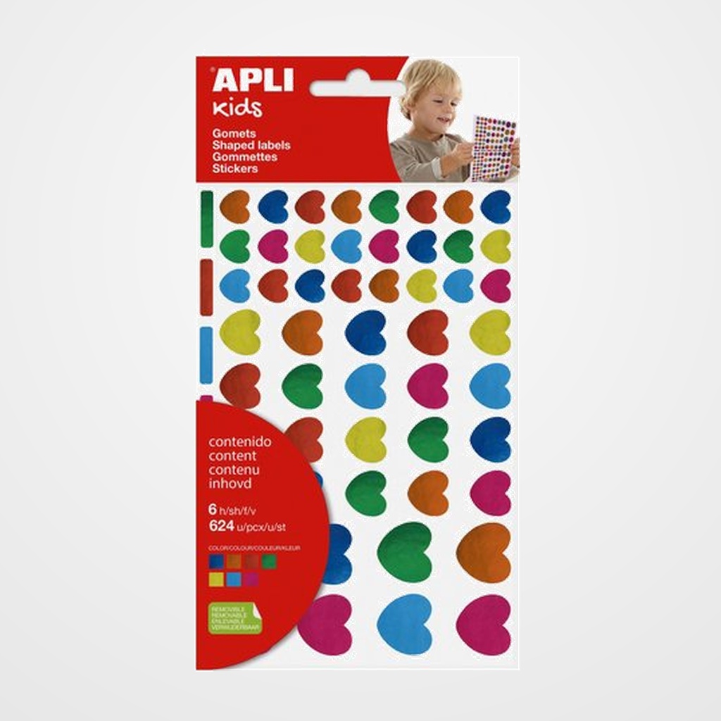 [18802268] GOMETS APLI  METALIZADOS BOLSA 6h CORAZONES (19550)