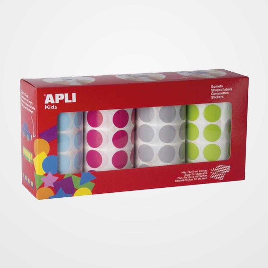 GOMETS APLI  ROLLO 59h CIRCULO Ø 20 mm (AZ-FC-GR-VD) 7.080 uds. (17689)