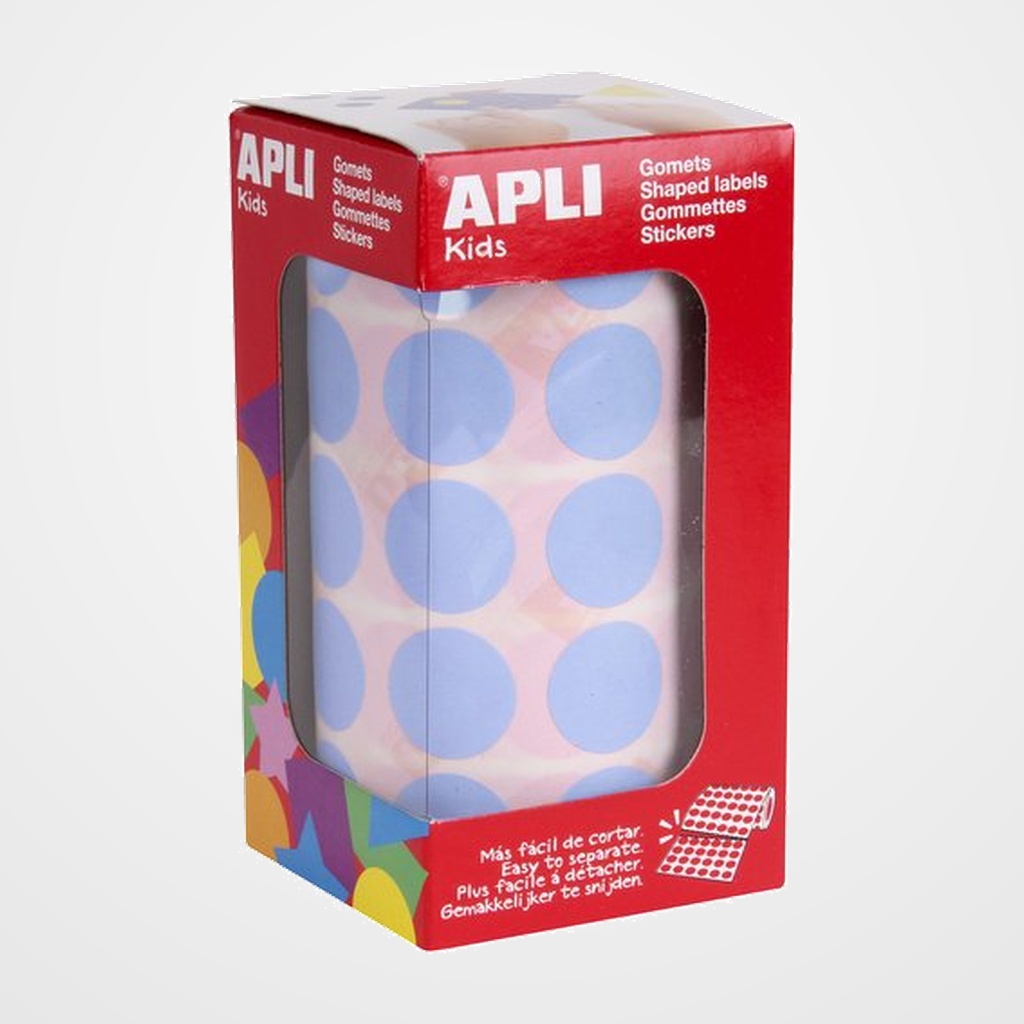 GOMETS APLI ROLLO 59h CIRCULO  Ø 20 mm AZUL CLARO 1.770 uds 16723