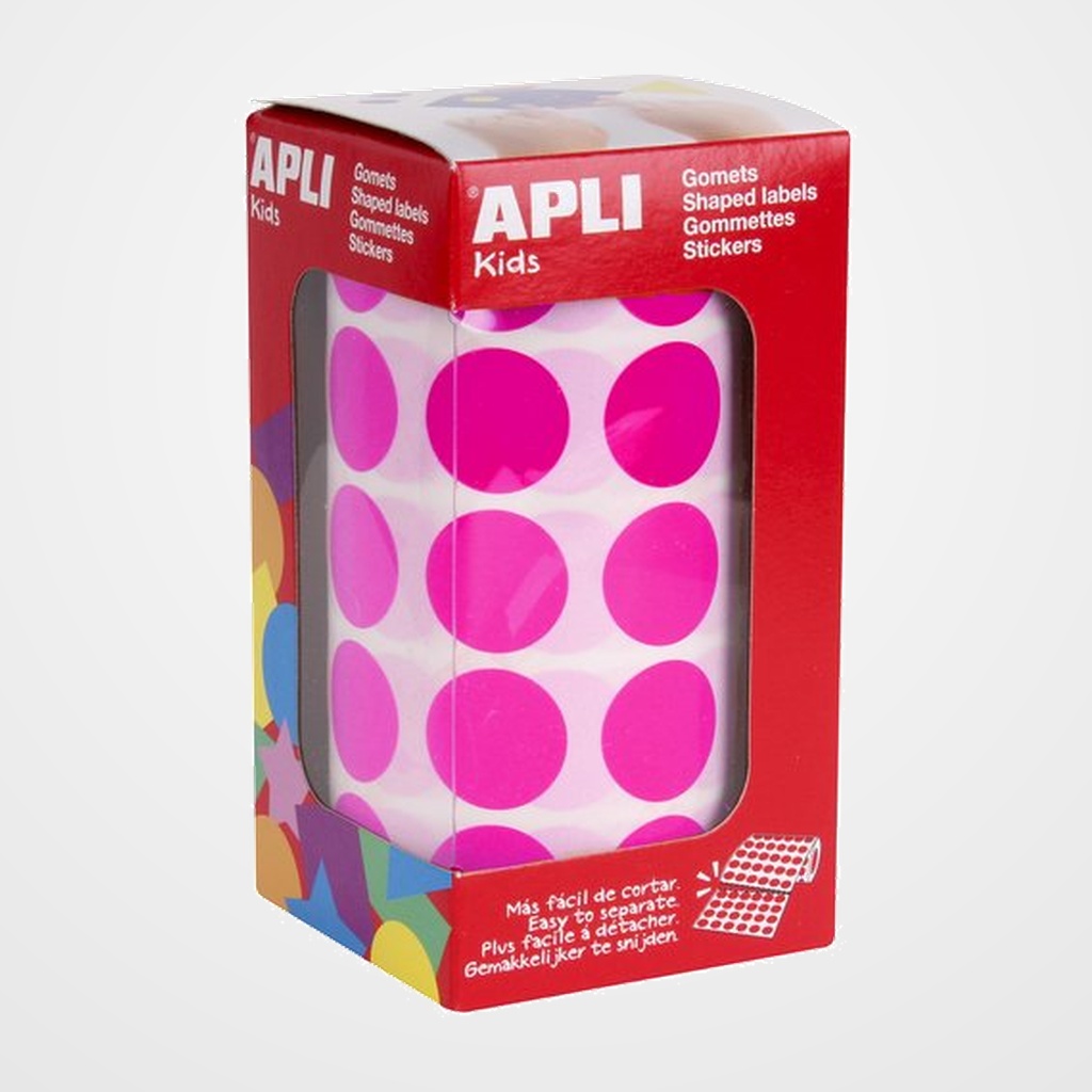 [18801555] GOMETS APLI ROLLO 59h CIRCULO  Ø 20 mm FUCSIA 1.770 uds 16721