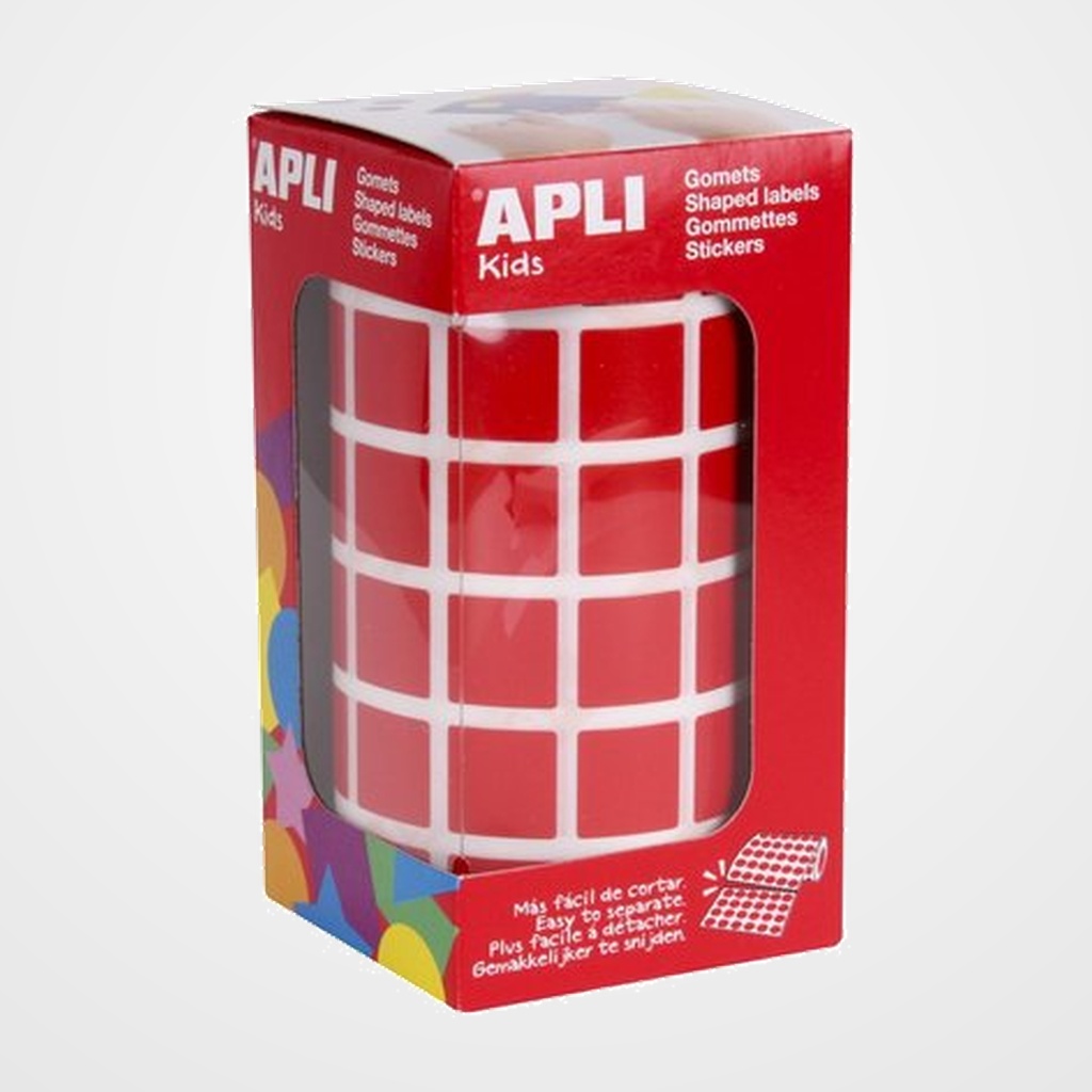 GOMETS APLI ROLLO 59h CUADRADO 15 mm ROJO 2.832 uds. (12477)
