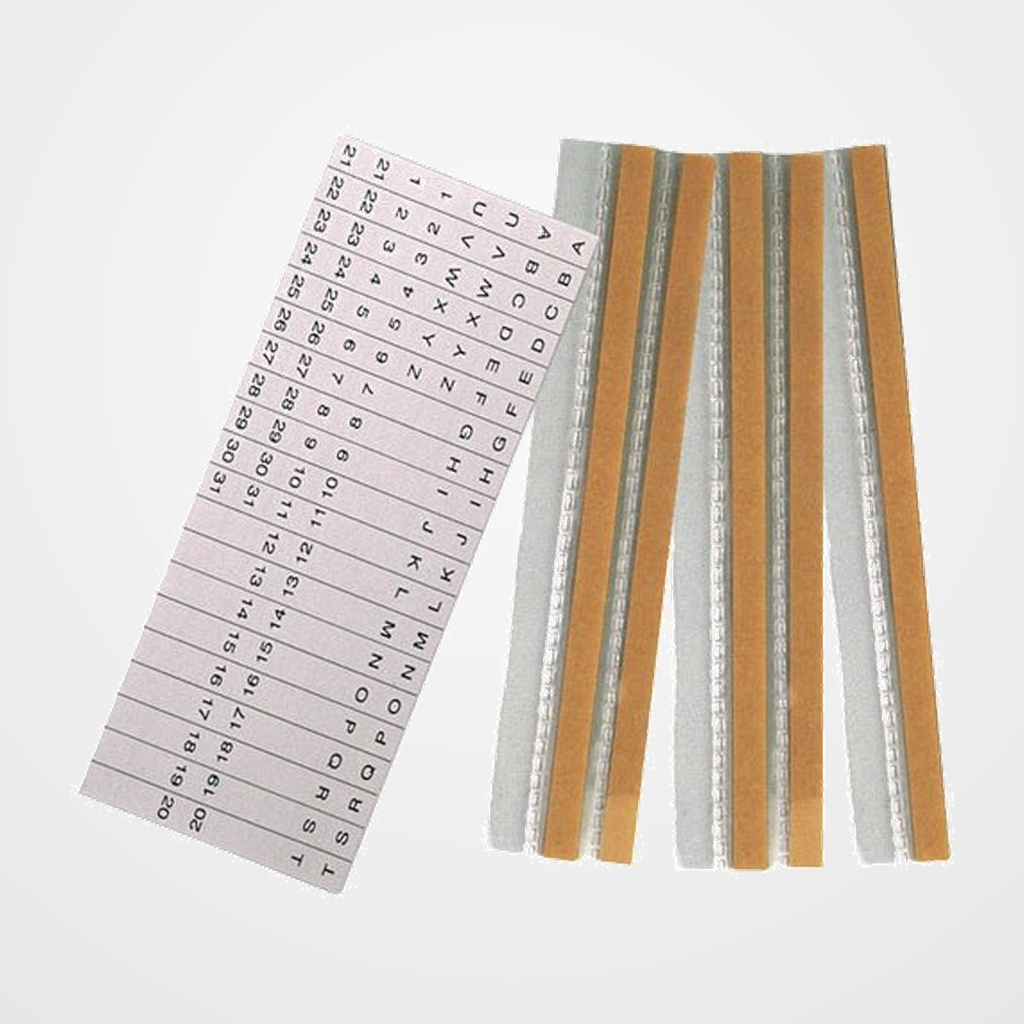 [20401030] INDICE GRAFOPLAS PVC TRANSP. ADHESIVO GRAFOVISOR A-Z y 1-31