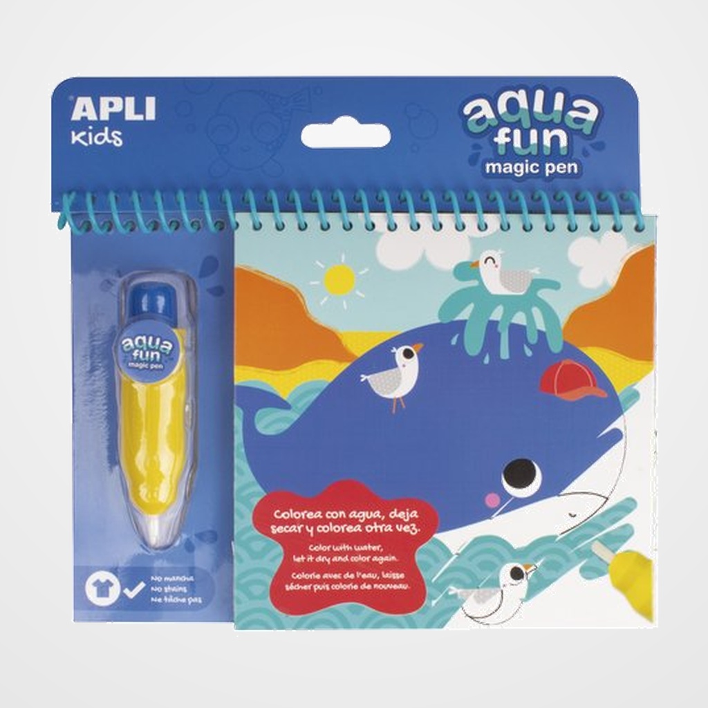 JUEGO EDUCATIVO APLI KIDS BLOC COLOREAR AGUA MARINO