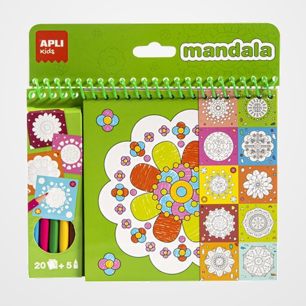[25902003] JUEGO EDUCATIVO APLI KIDS BLOC COLOREAR MANDALAS