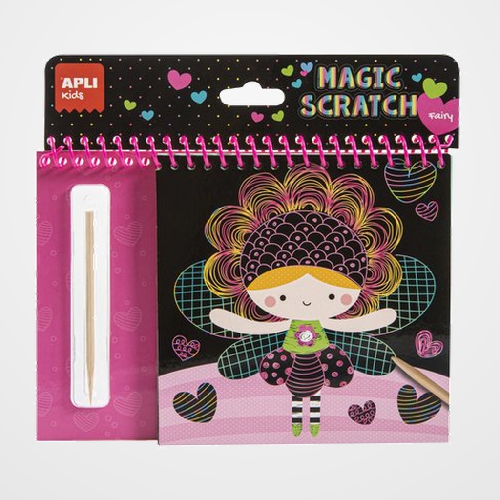 [25902001] JUEGO EDUCATIVO APLI KIDS BLOC LAMINAS PARA RASCAR HADAS