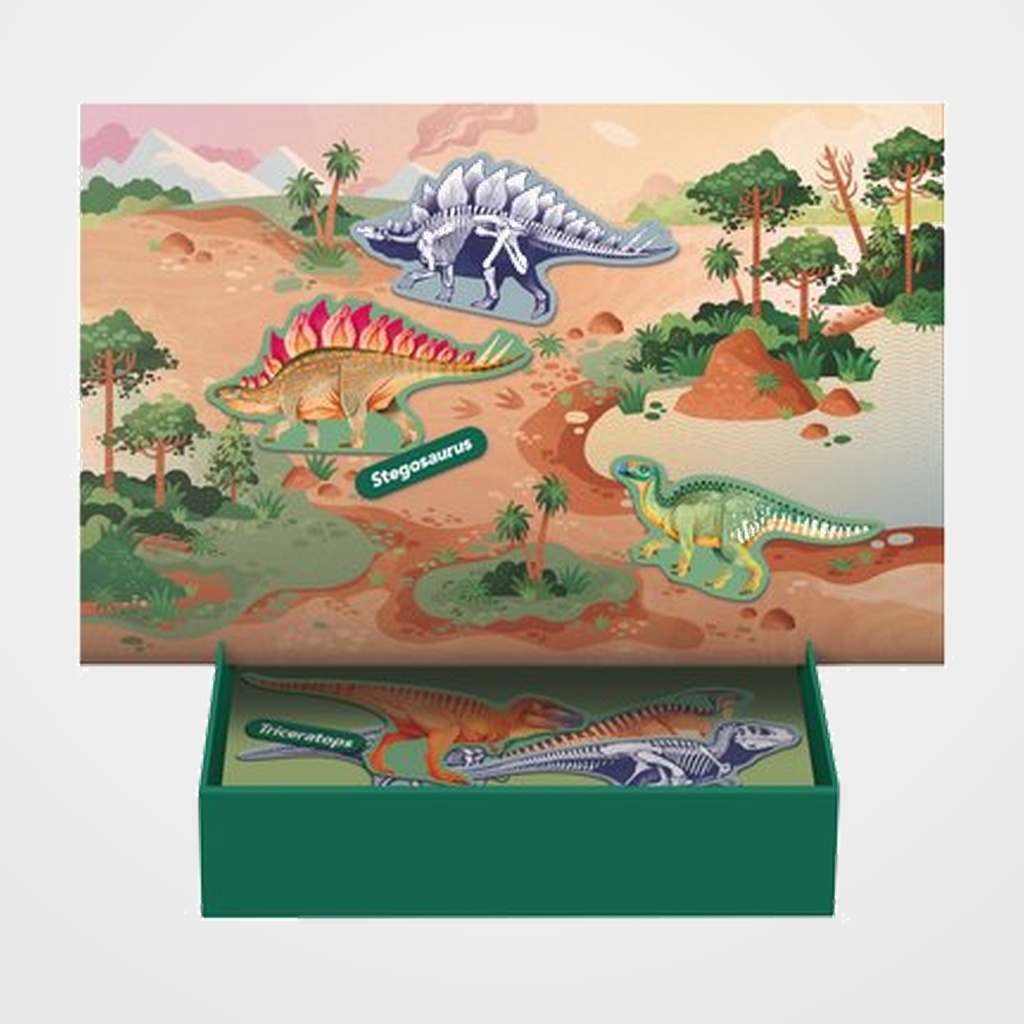 [25902254] JUEGO EDUCATIVO APLI KIDS PIEZAS MAGNETICAS DNOSAURIOS 44 pz