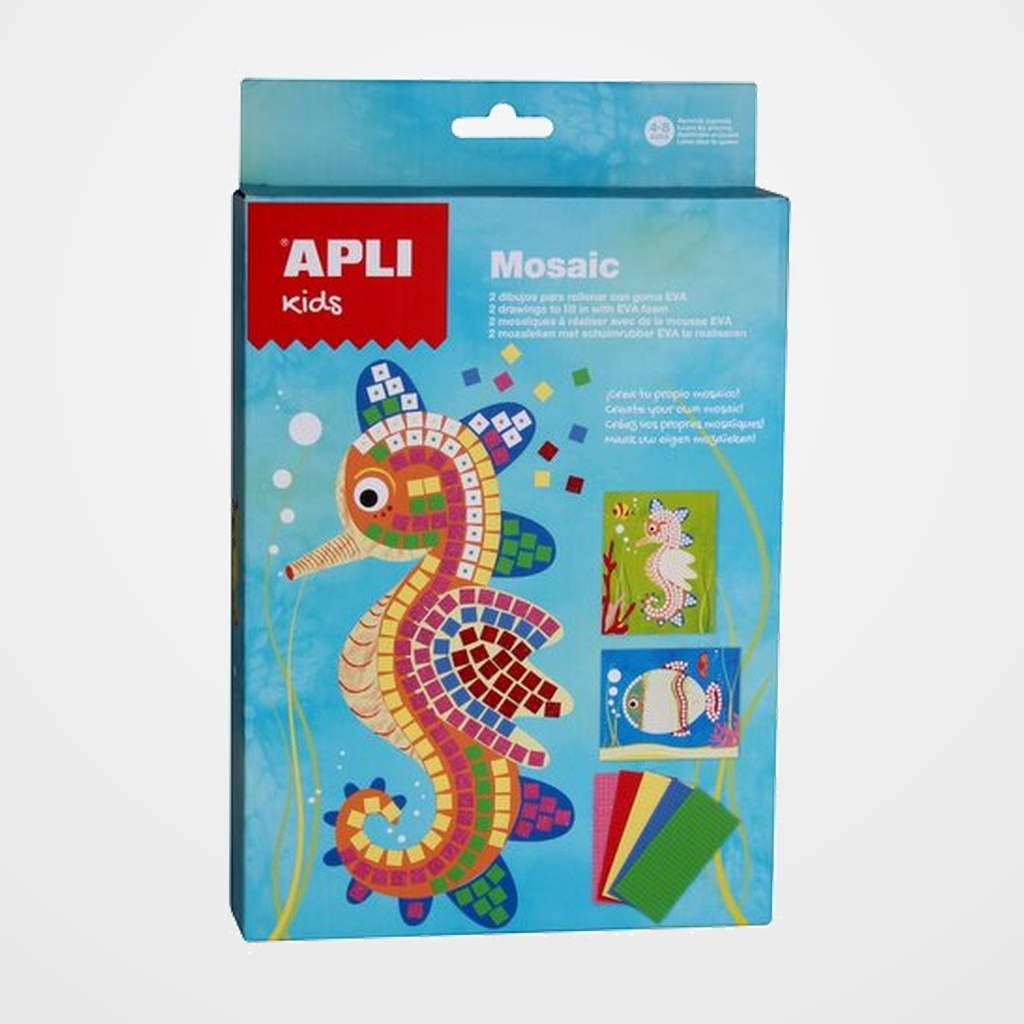KIT APLI KIDS MOSAICO GOMA EVA MARINO