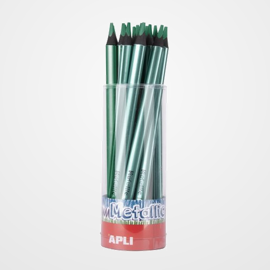 LAPIZ APLI JUMBO FLUOR METALLIC TRIANGULAR VERDE
