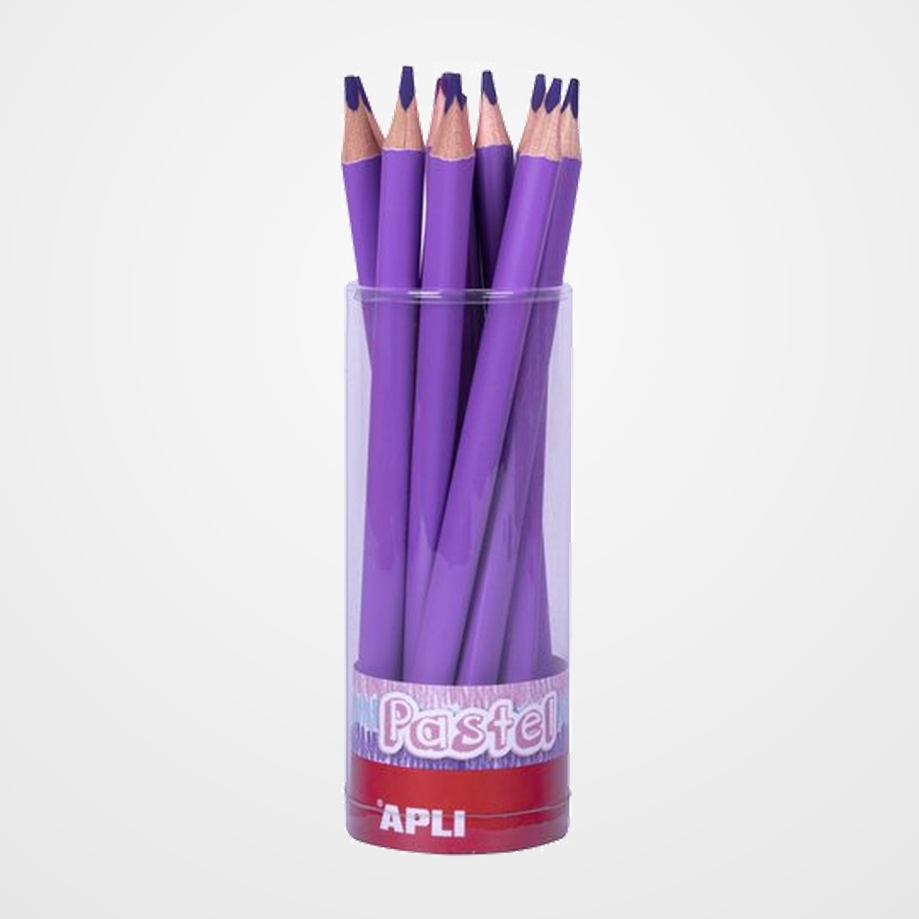LAPIZ APLI JUMBO PASTEL TRIANGULAR LILA