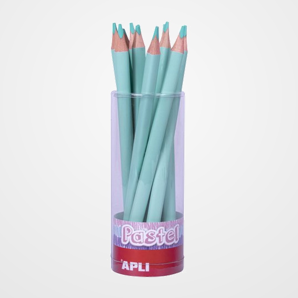 LAPIZ APLI JUMBO PASTEL TRIANGULAR VERDE