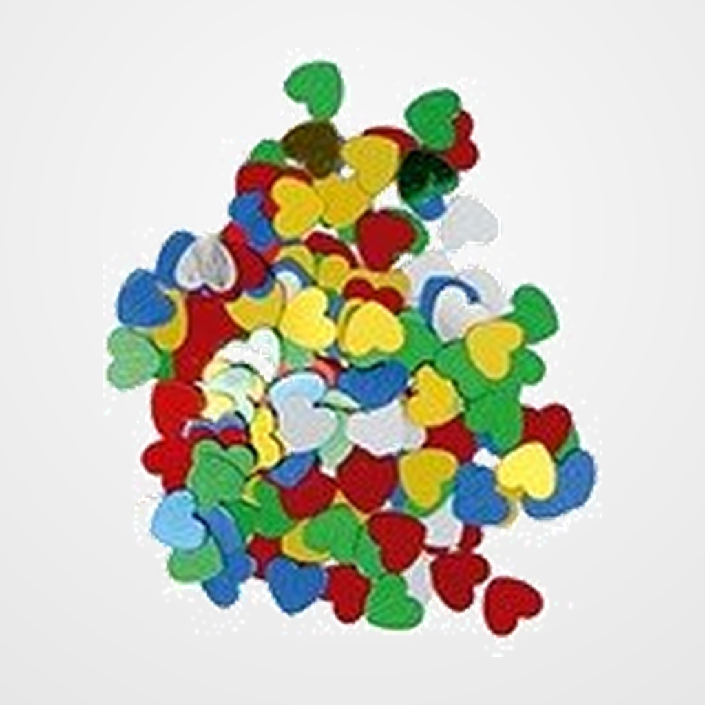 [25201355] LENTEJUELAS FIXO KIDS 50GR. CORAZONES SURTIDO