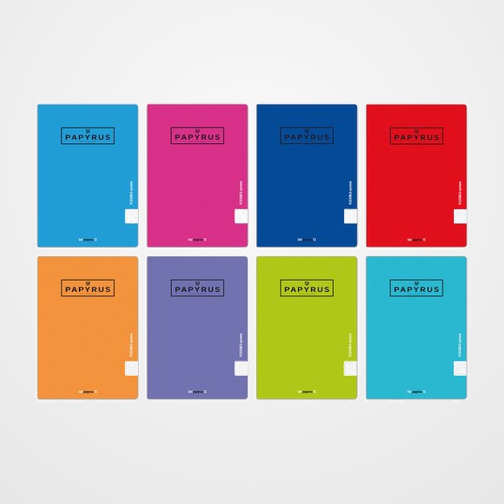 [20902374] LIBRETA PAPYRUS A4 48h 90g PP PAUTA 3,5  AZUL OSCURO PAQUETE DE 5