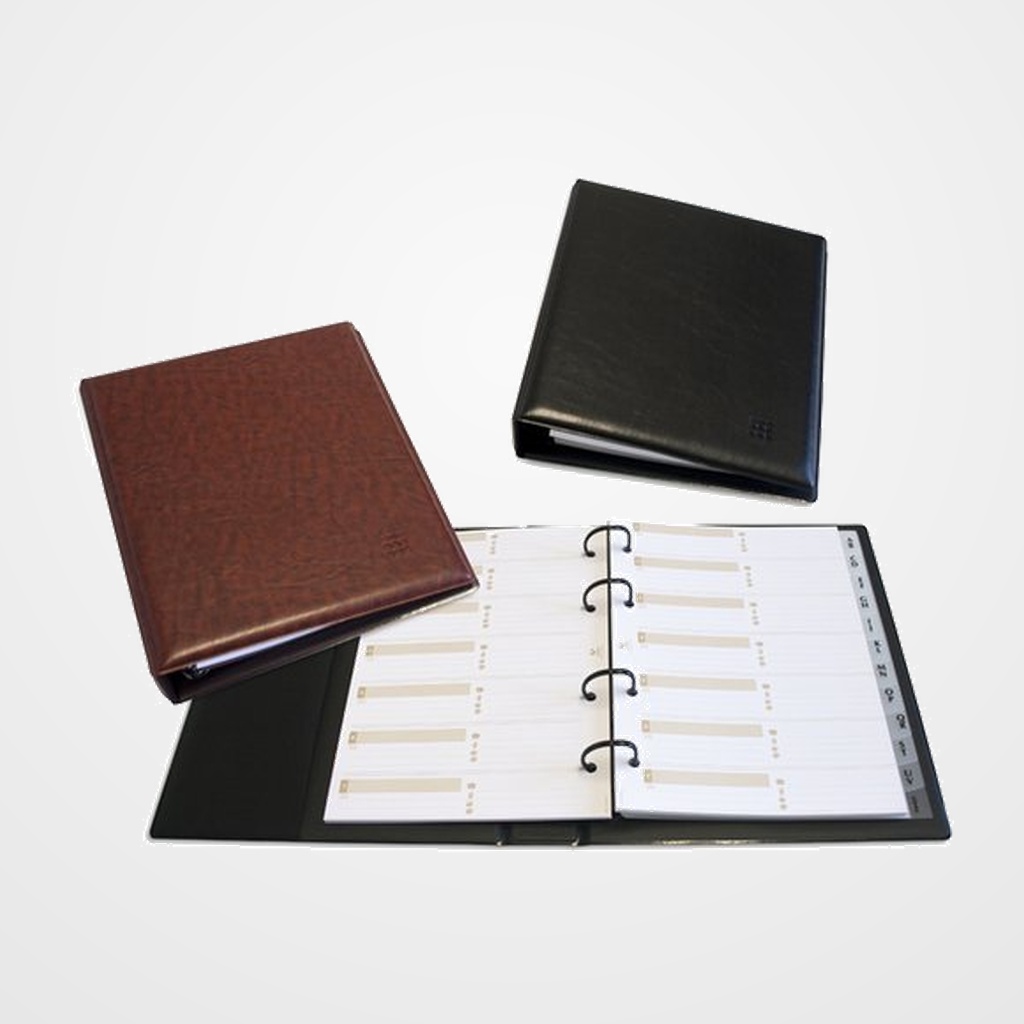 [21201335] LISTIN TELEFONICO 4 anillas GRAFOPLAS EXECUTIVE CUERO VIEJO