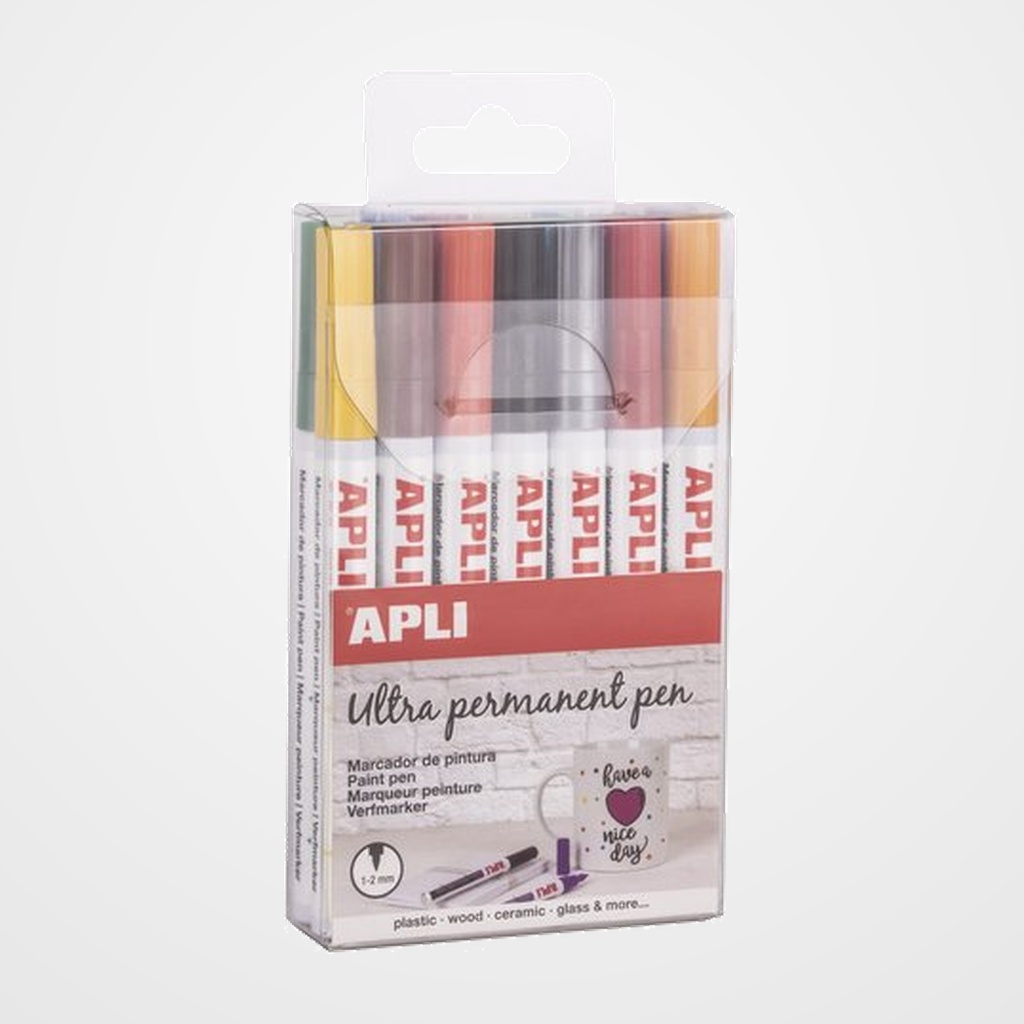 [10203465] MARCADOR T.OPACA PERM. APLI PERMANENT PEN COLORES SURTIDOS BLISTER de 14
