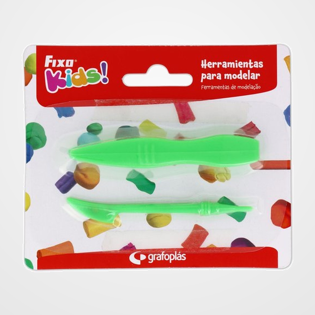MOLDEADORES FIXO KIDS BLISTER de 2 ESPATULAS