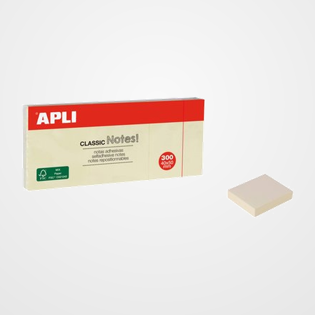 [26901479] NOTAS ADHESIVAS APLI 40x50 ESTANDAR