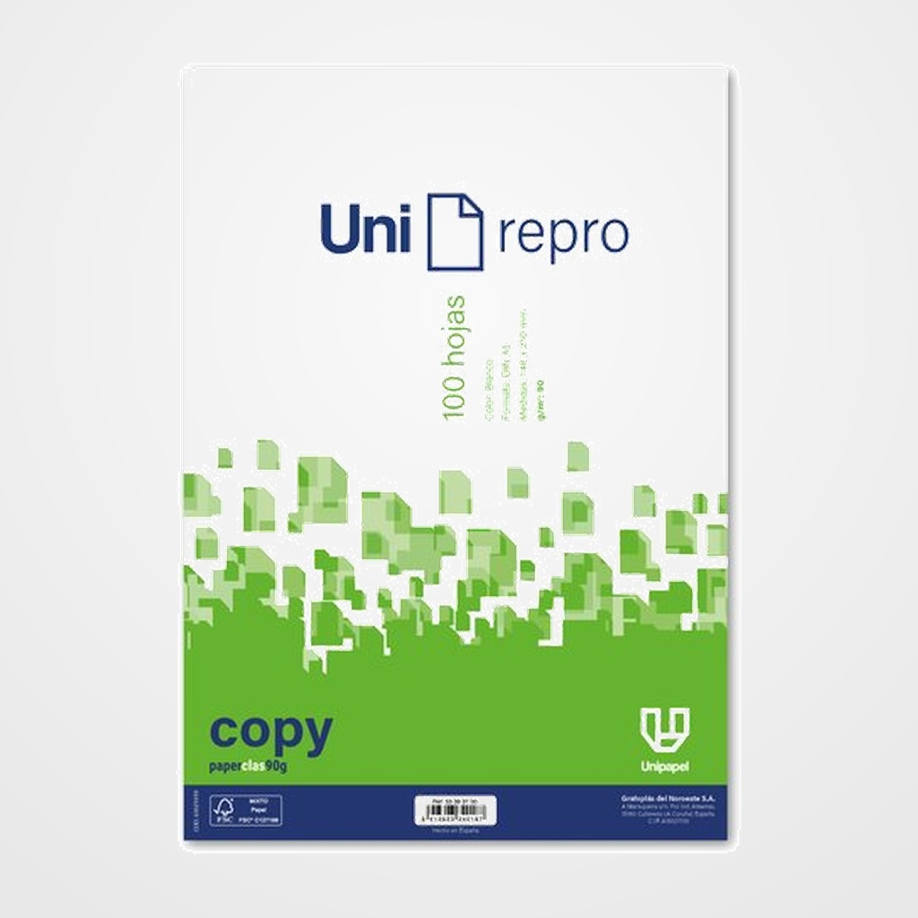 [12701717] PAPEL A5 UNIREPRO 90g 100h LISO
