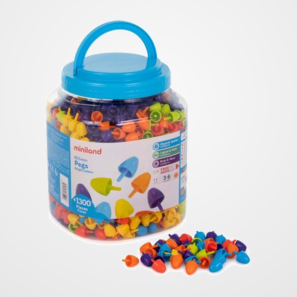 BOTE DE 1300 PEGS DE 15mm PARA PIZARRA DE MOSAICOS