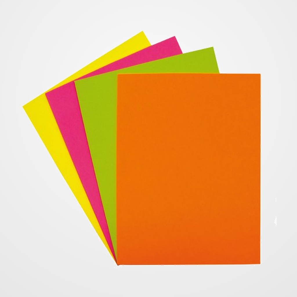 PAPEL de COLOR A3 FIXO 75g 500h NARANJA FLUOR