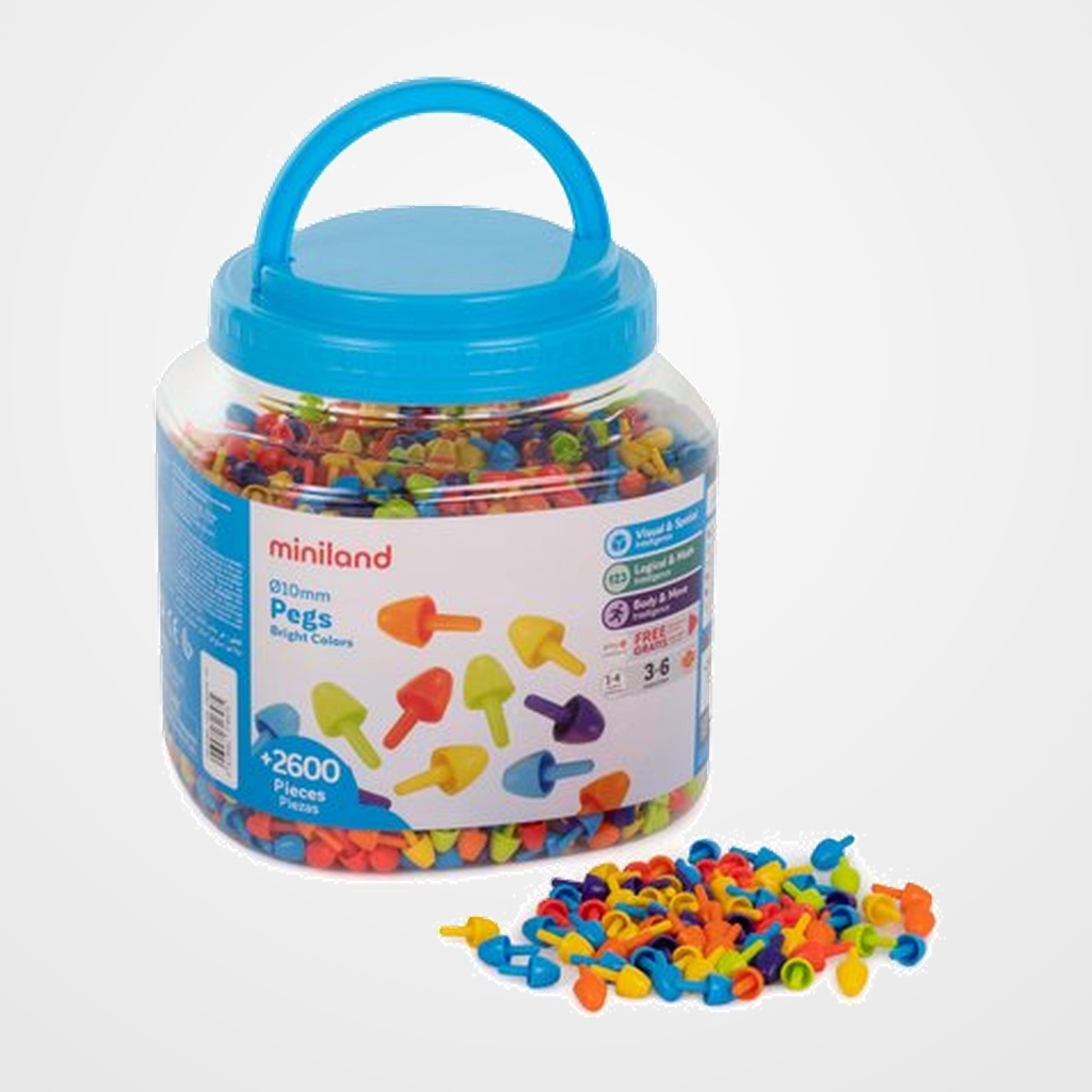 BOTE DE 2600 PEGS DE 10mm PARA PIZARRA DE MOSAICOS