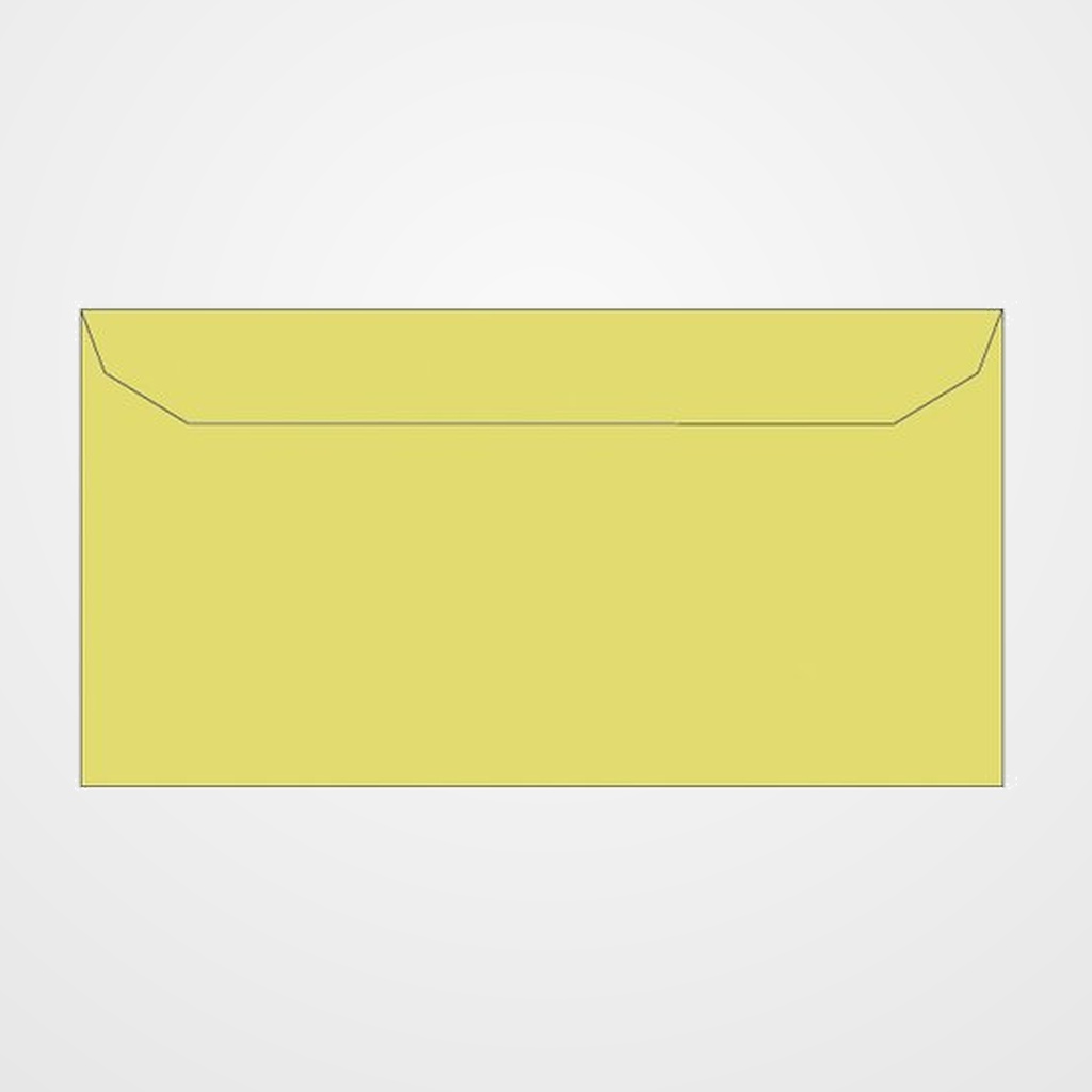 PAQUETE de 10 SOBRES APLI 110x220 120g AMARILLO