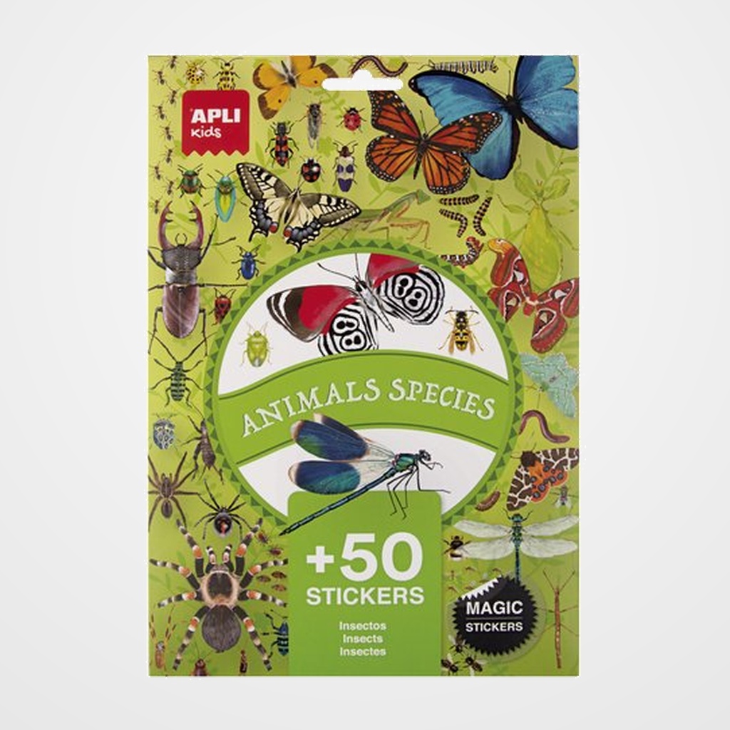 [18801924] PEGATINAS APLI INSECTOS 5H 50 uds. (19429)