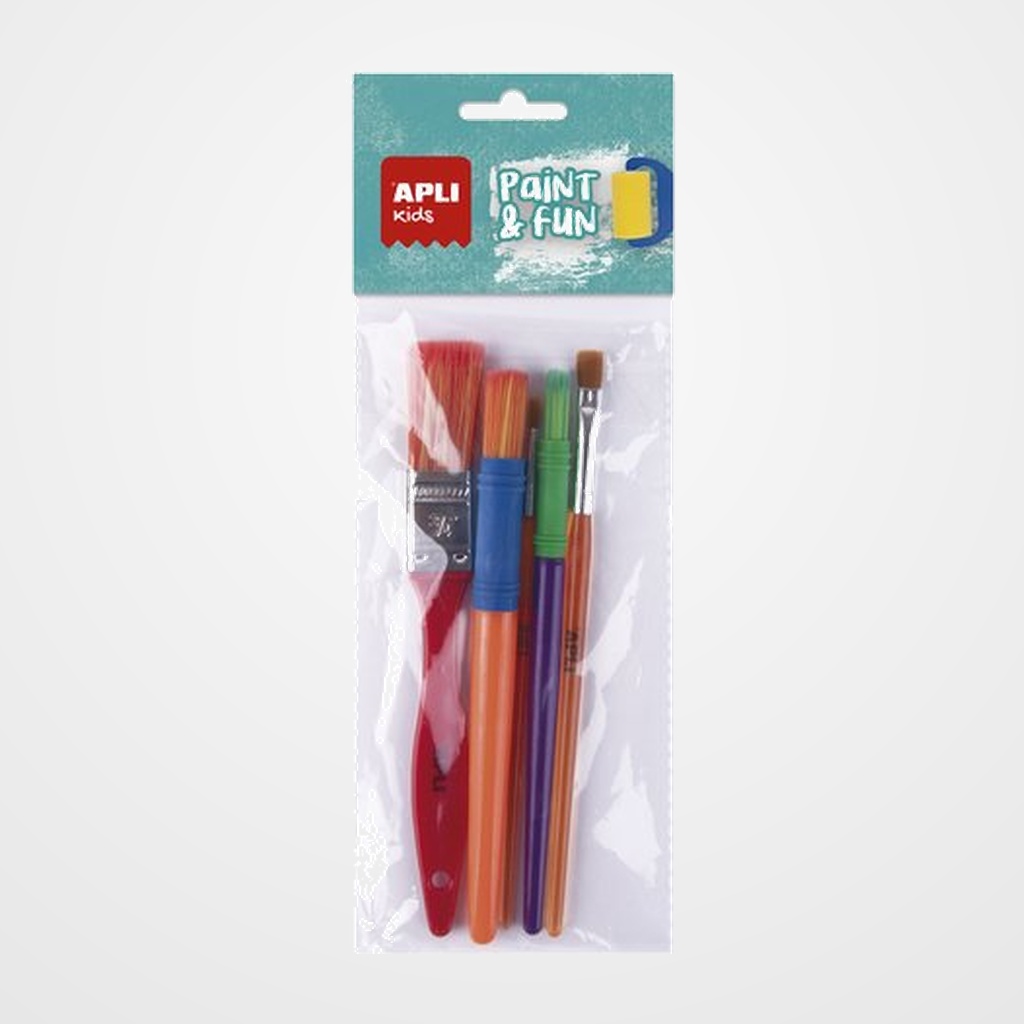 [12301426] PINCEL APLI SURTIDO BOLSA DE 4