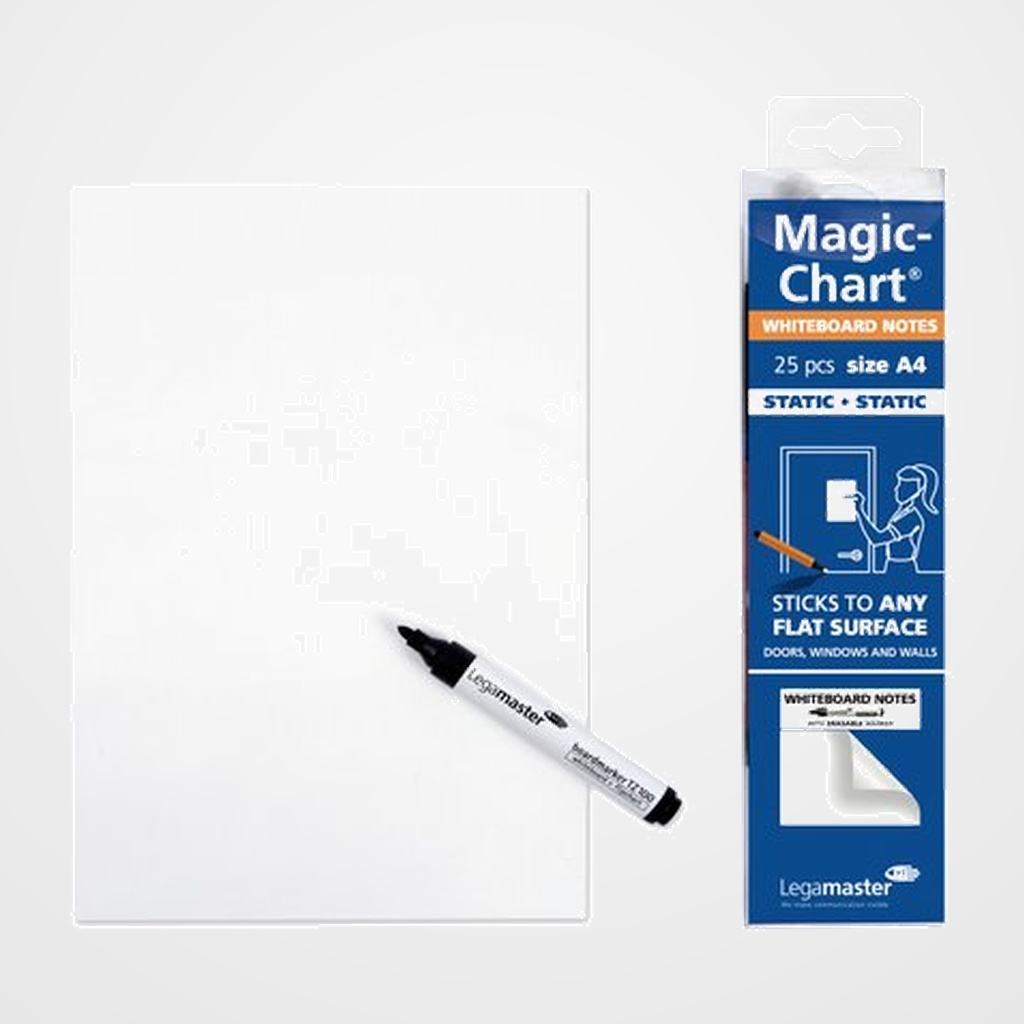 [23802001] PIZARRA BLANCA EDDING MAGIC-CHART ELECTROESTATICA REMOVIBLE ROLLO A4