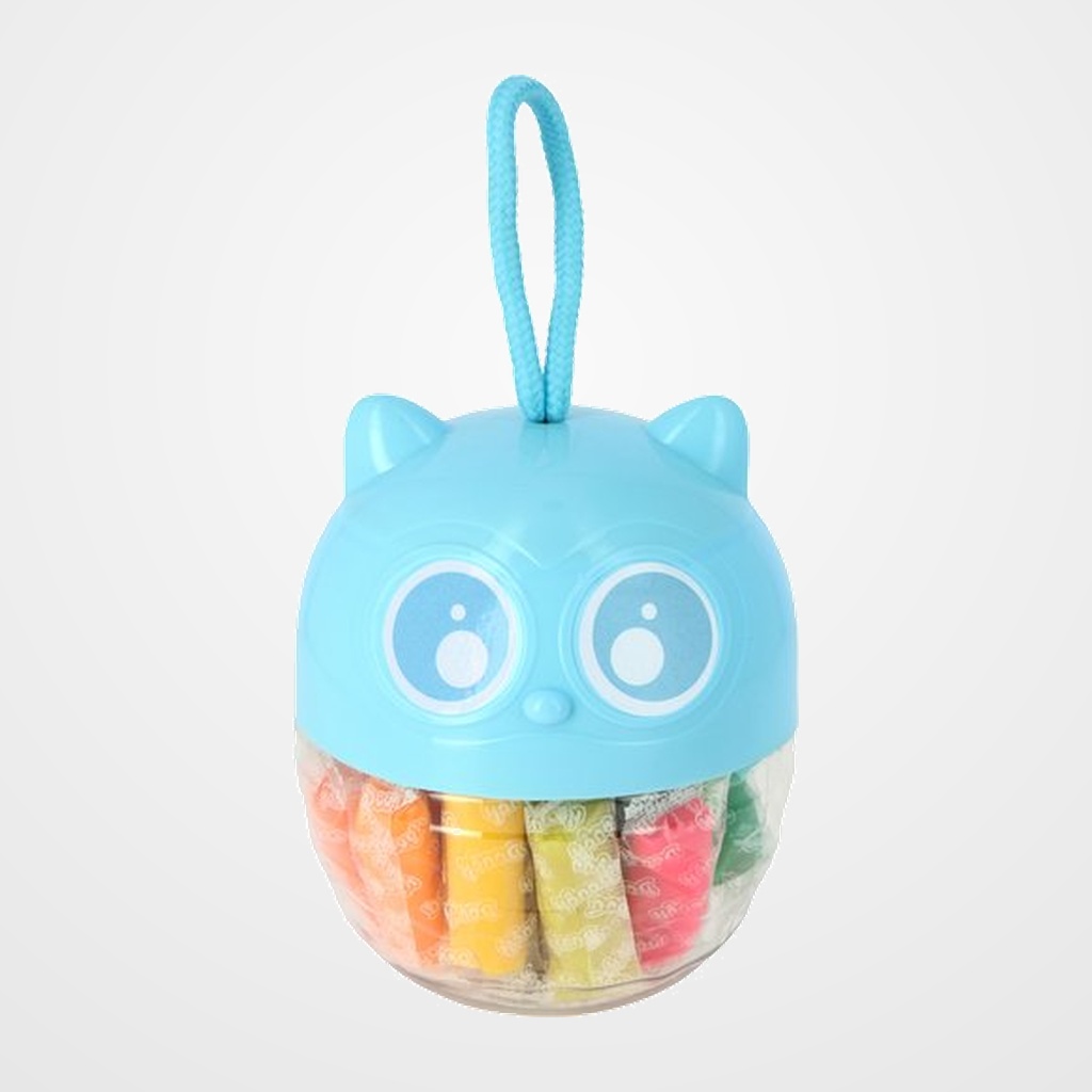 PLASTILINA FIXO KIDS SOFT DOUGH JUEGO BUHO AZUL SURTIDO (18 barras plastilina + 5 accesorios)