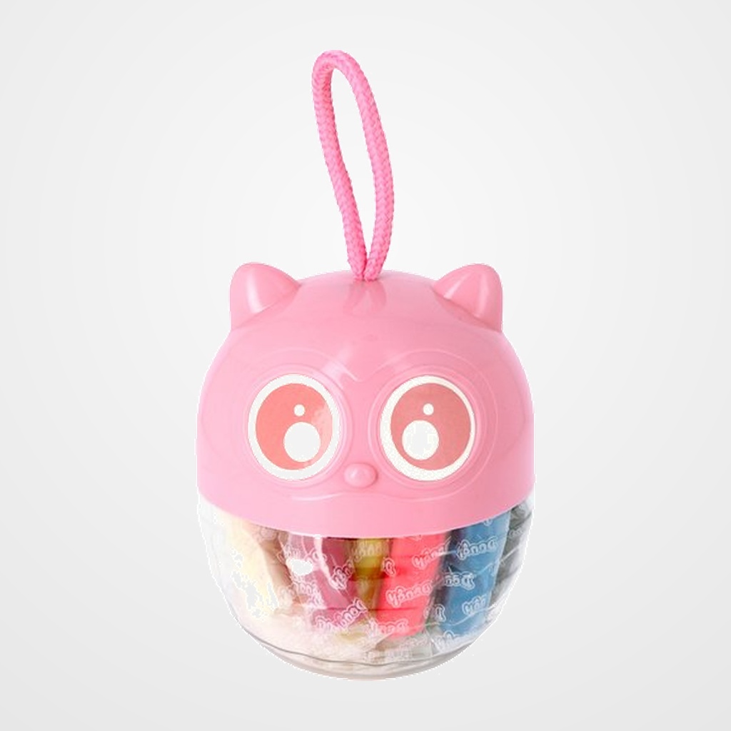 PLASTILINA FIXO KIDS SOFT DOUGH JUEGO BUHO ROSA SURTIDO (18 barras plastilina + 5 accesorios)