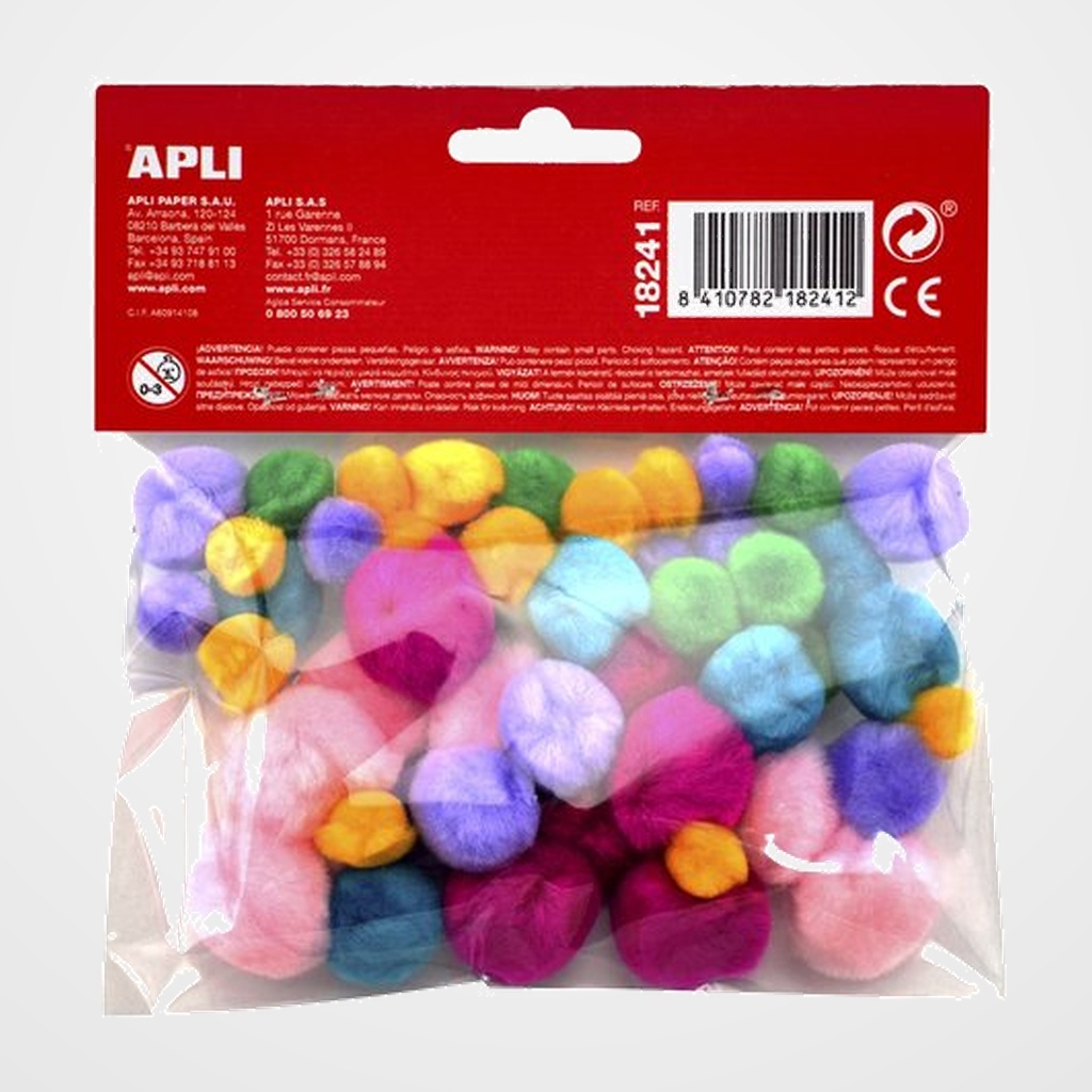 POM POM APLI SUAVES BOLSA de 50