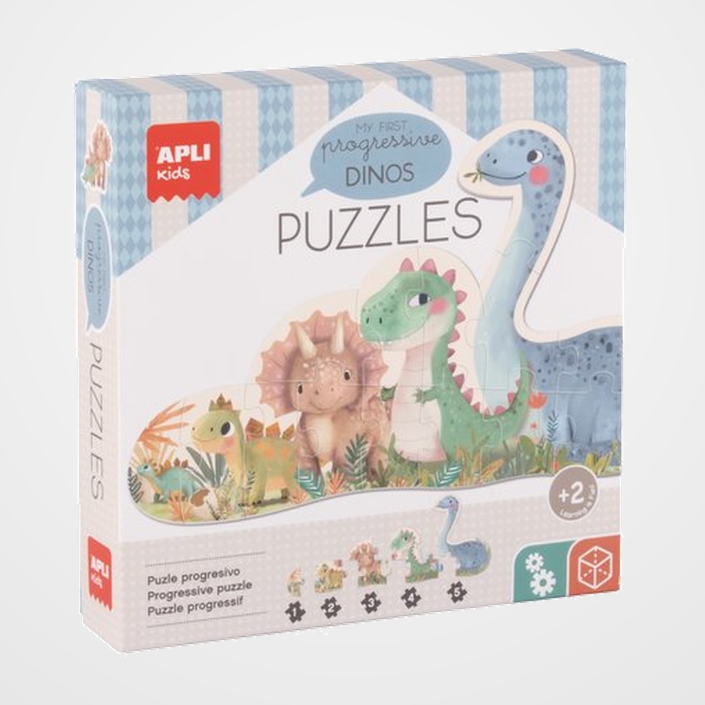 PUZLE EDUCATIVO APLI KIDS MY FIRST DINOSAURIOS 15 PZAS.