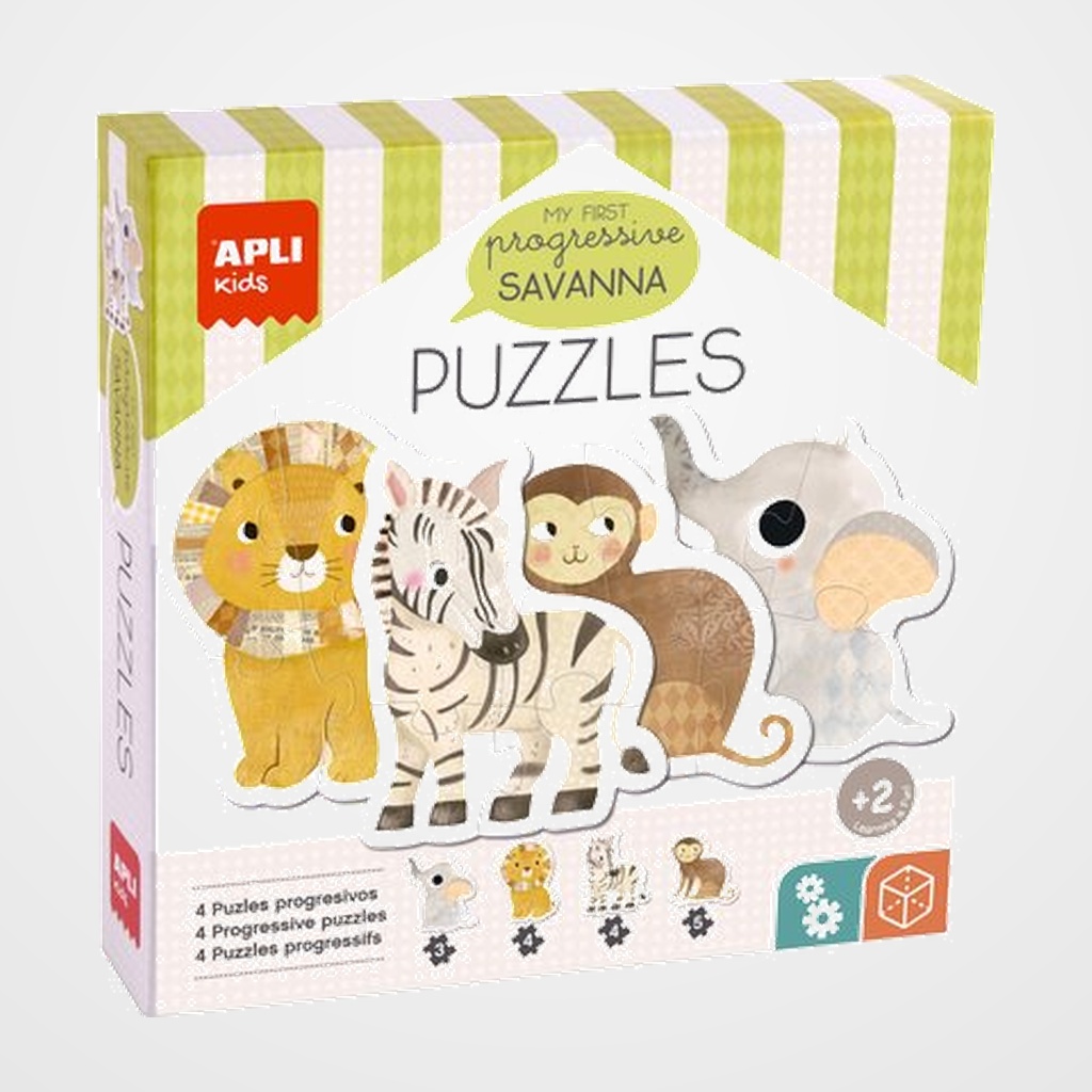 [28301571] PUZLE EDUCATIVO APLI KIDS MY FIRST SAVANNA 16 pz