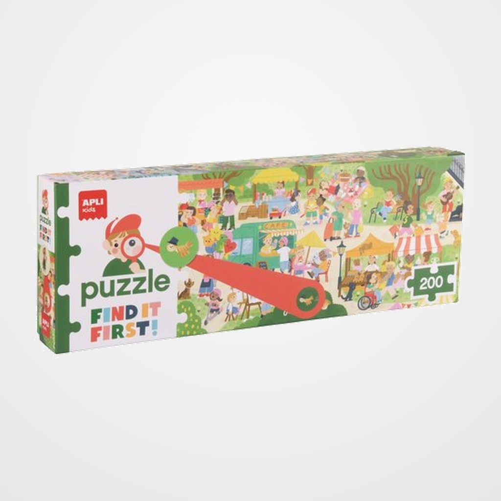 PUZLE EDUCATIVO APLI KIDS 200 PIEZAS FIND IT FIRST MERCADO