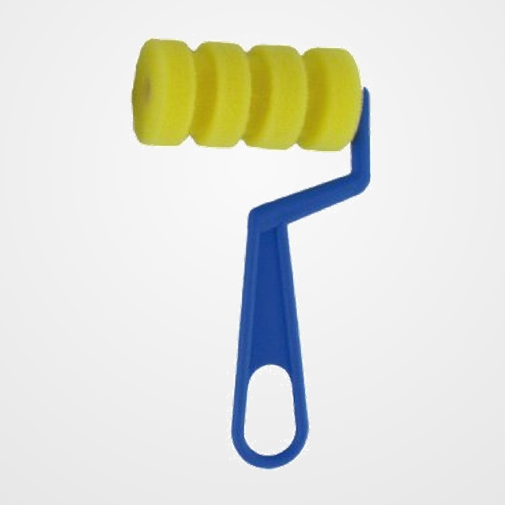 RODILLO de ESPUMA SMART para PINTURA MANGO LARGO RAYAS VERTICALES PACK de 4
