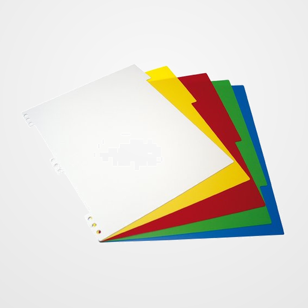 [20401166] SEPARADORES GRAFOPLAS PP OPACO COLORES A4 5 pestañas IN&OUT