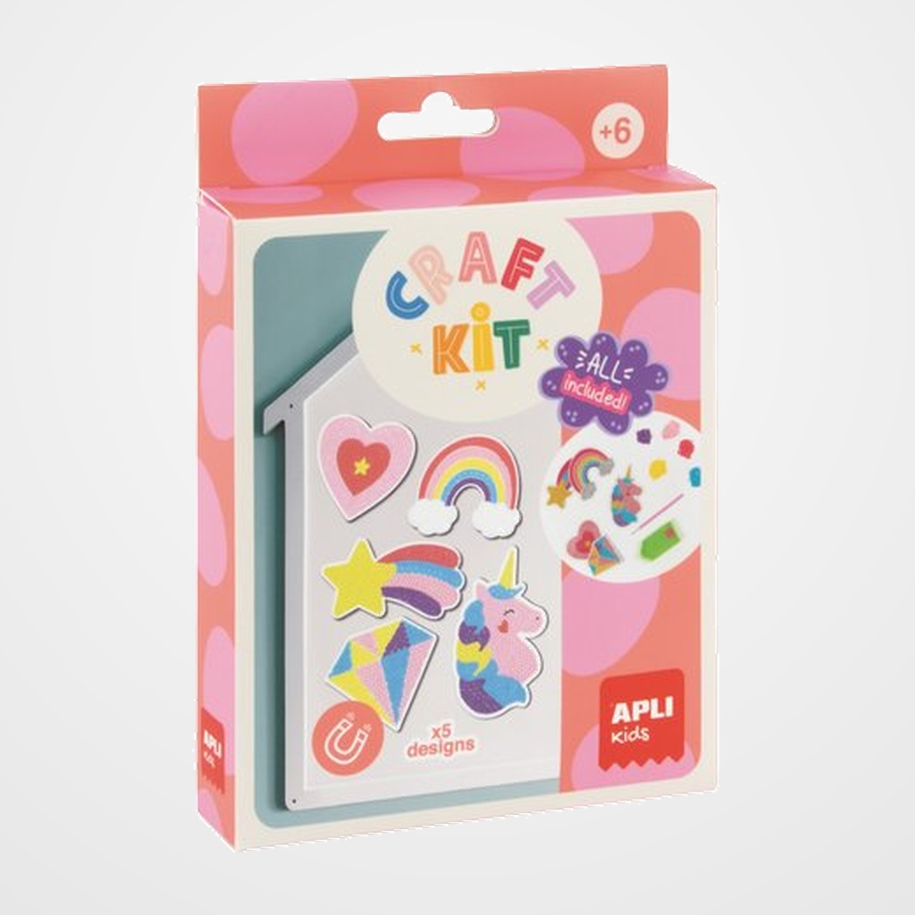 SET DE MANUALIDADES APLI KIDS DIY DIAMOND MAGNET (+6 años)