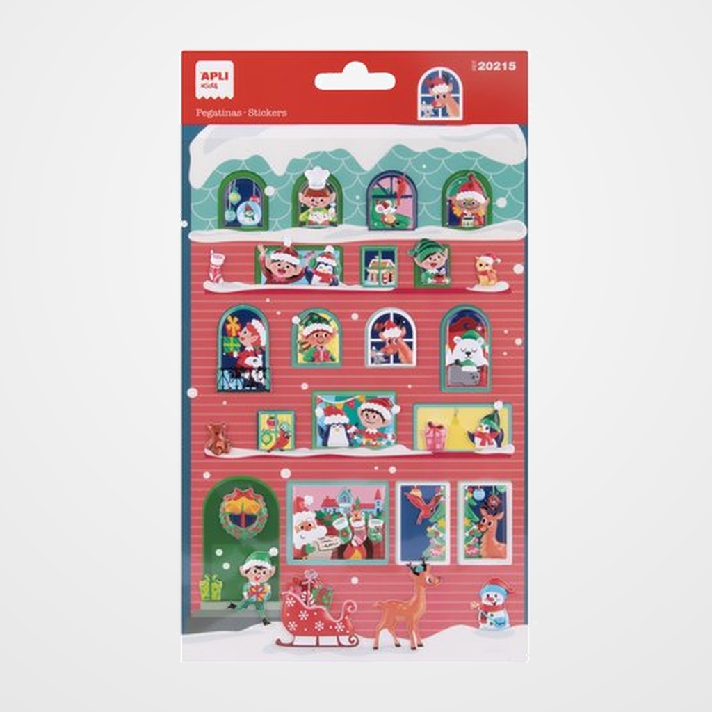 STICKERS APLI BOLSA 1h CALENDARIO DE ADVIENTO (20215)