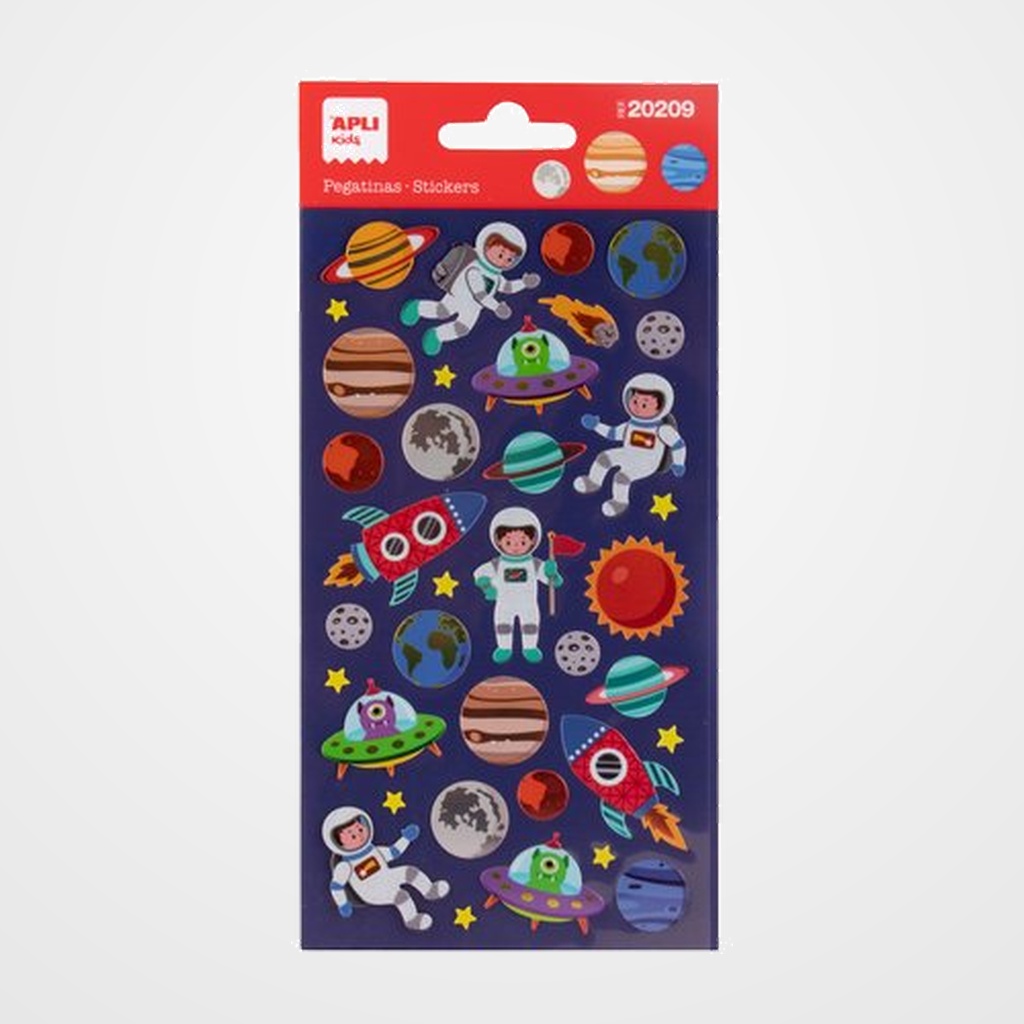 STICKERS APLI BOLSA 1h ESPACIO (20209)