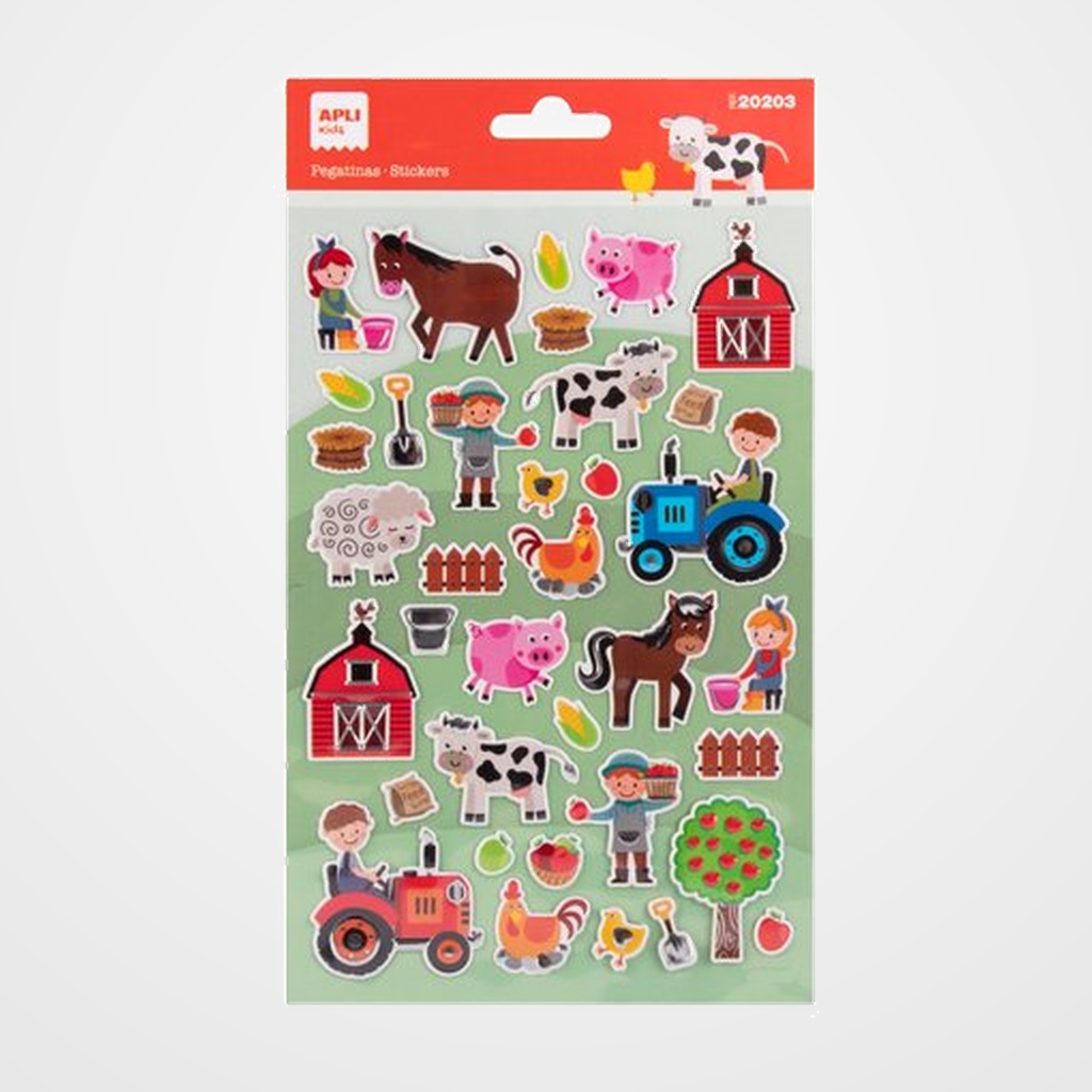STICKERS APLI BOLSA 1h GRANJA (20203)