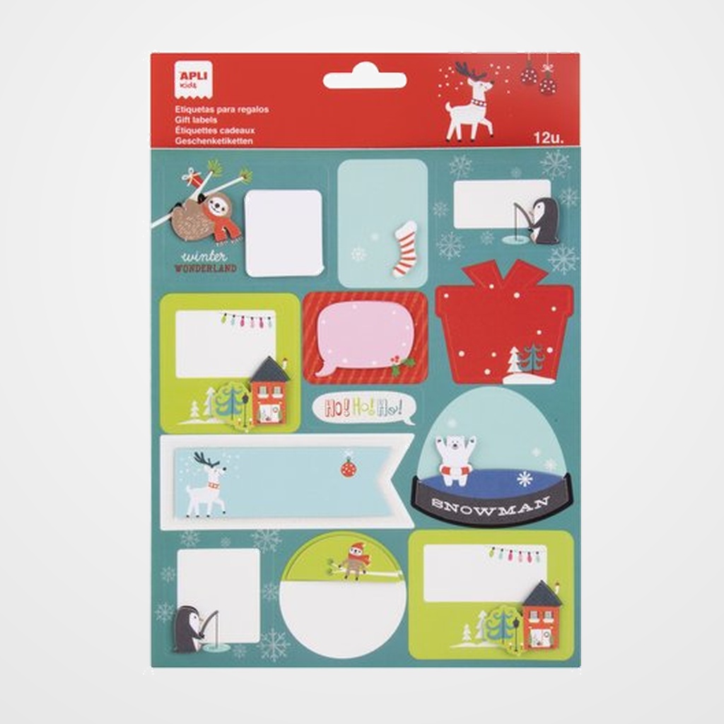 STICKERS APLI BOLSA 1h REGALO BOLA DE NIEVE (20225)