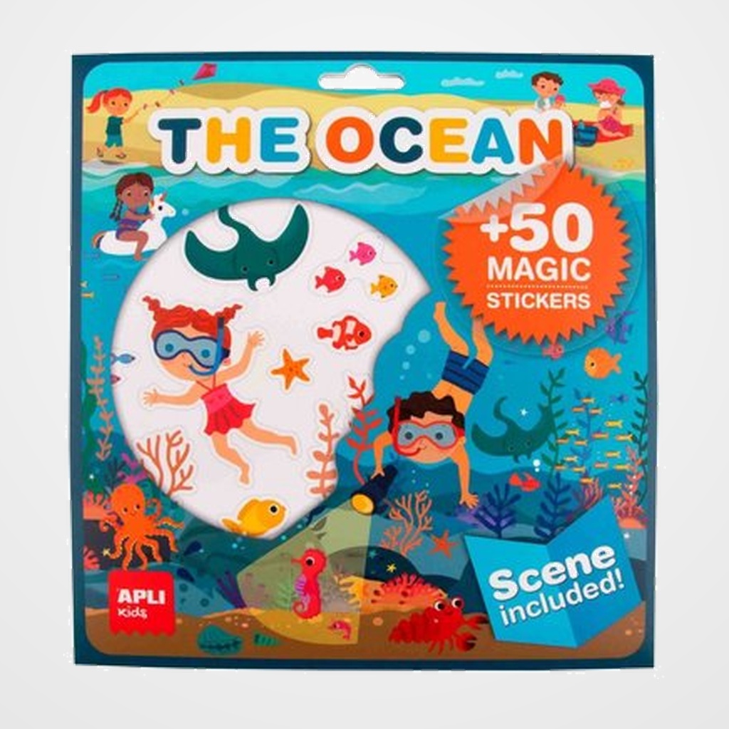 STICKERS GAME ESCENARIO CON PEGATINAS  OCEANO